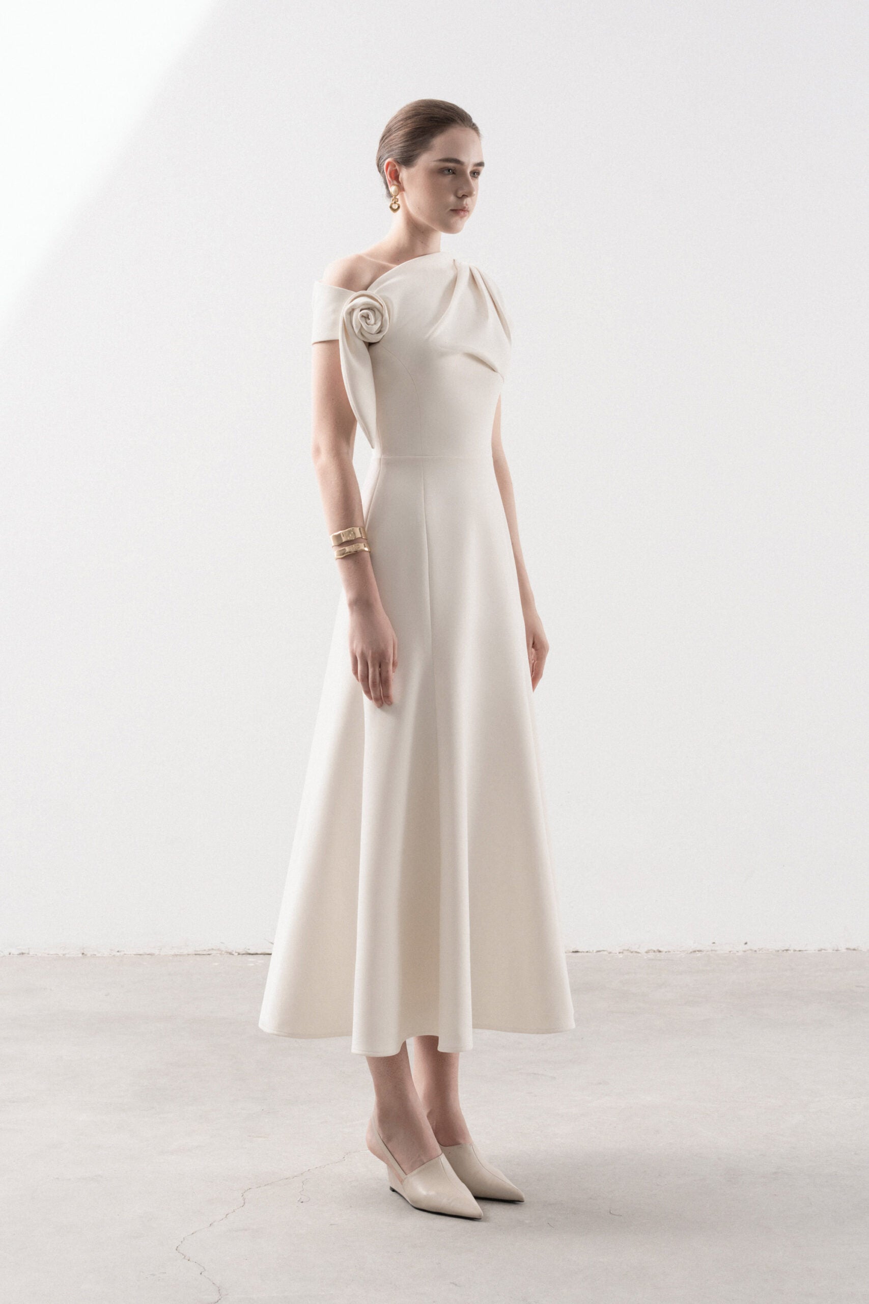 Alision Fishtail Midi Dress