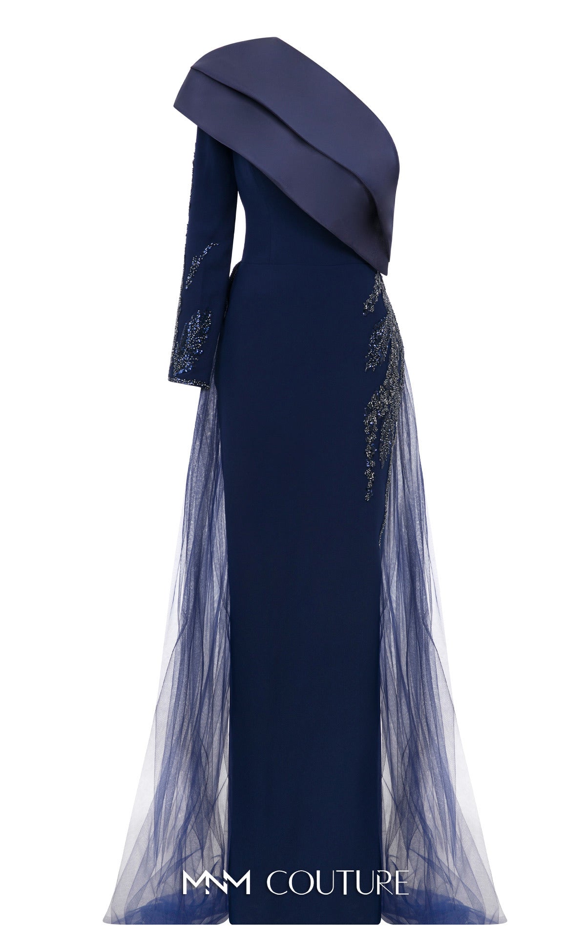 Cascading Elegance with Floral Embellishments B1125