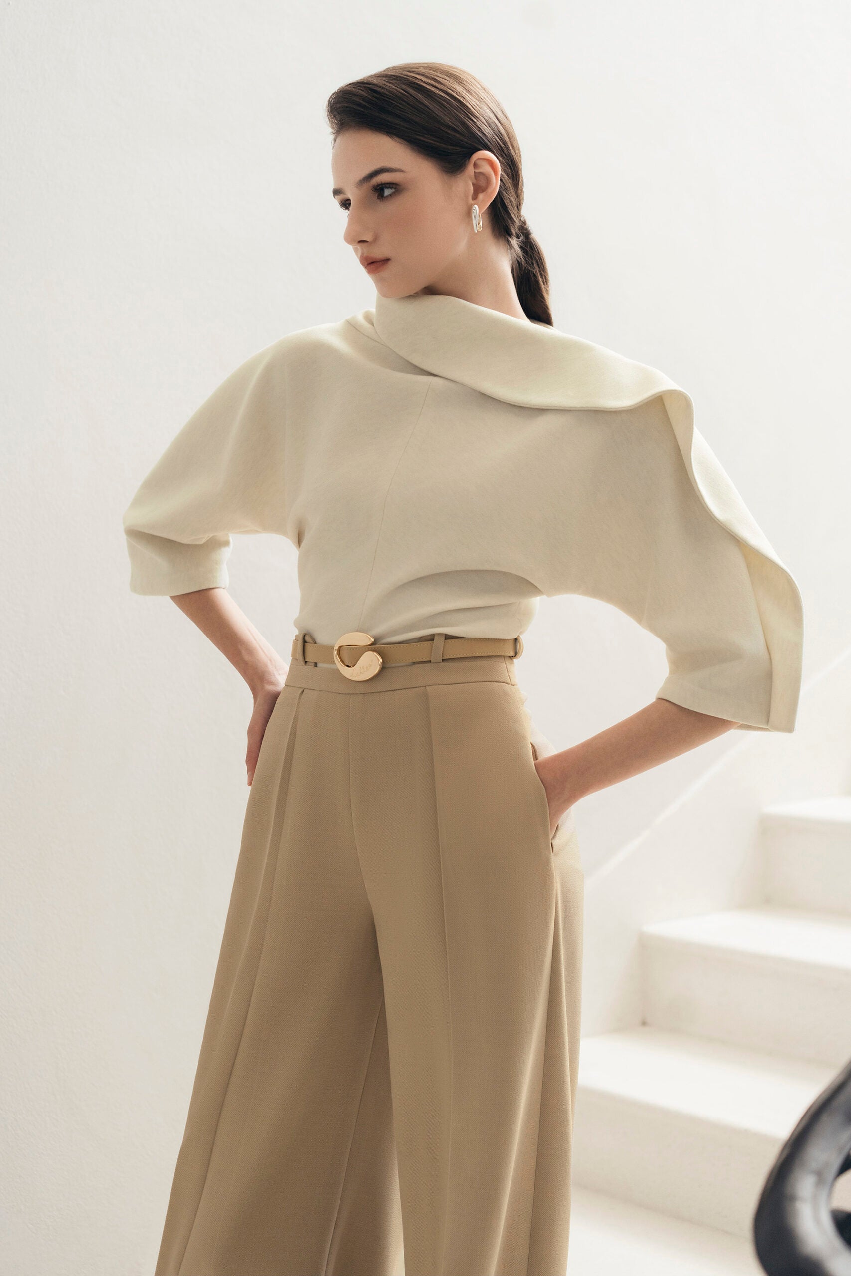 Beige Ease Blouse