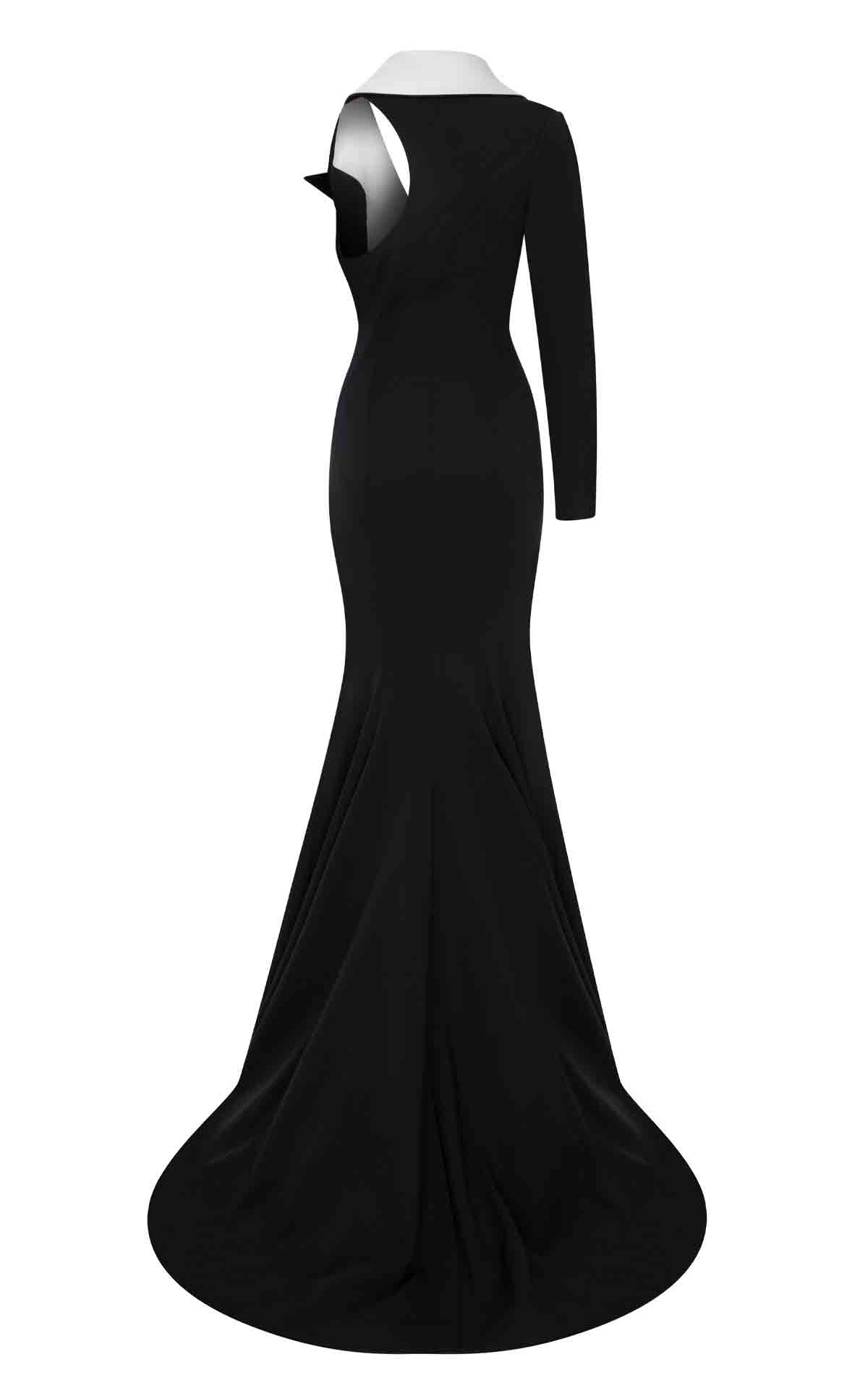Black Long Evening Dress N0638