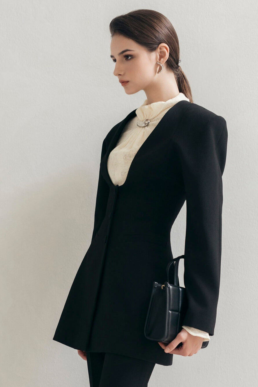 Black U Blazer