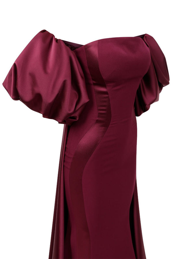Blue Strapless Evening Gown N0526A