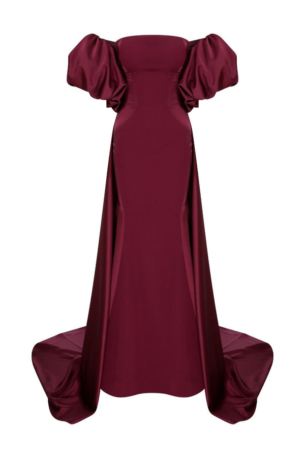 Blue Strapless Evening Gown N0526A