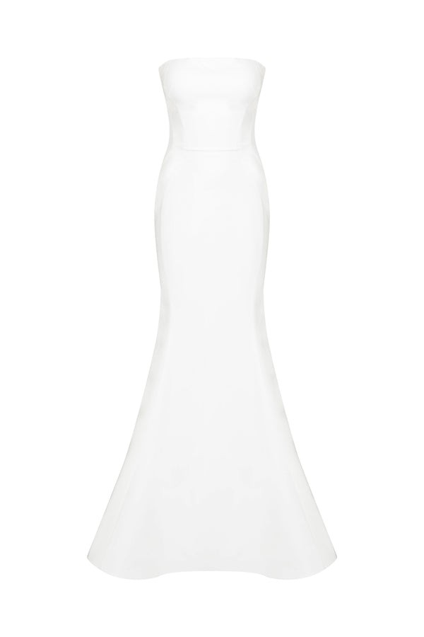 Blue Strapless Evening Gown N0526A
