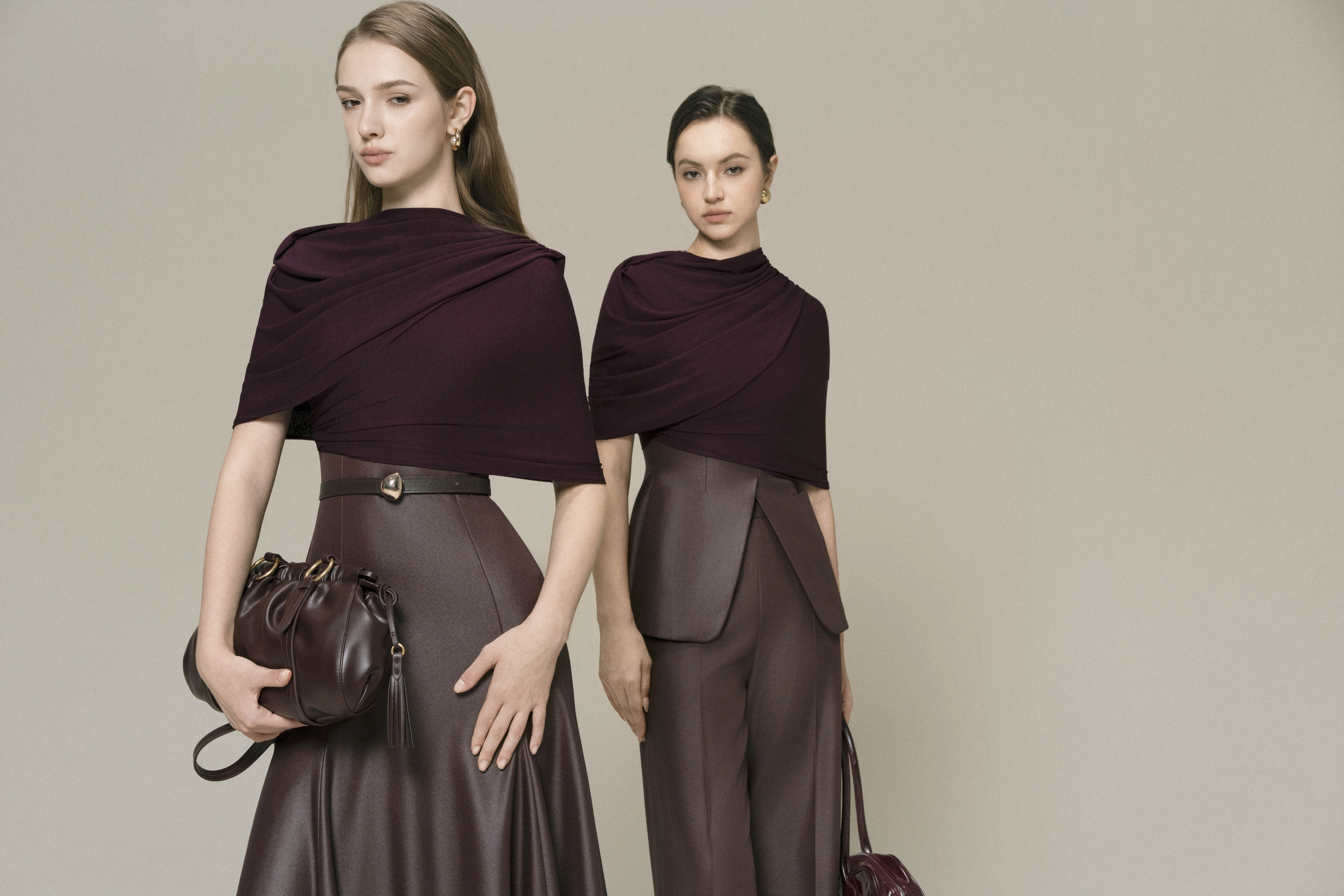 Bordeaux Flow Dress