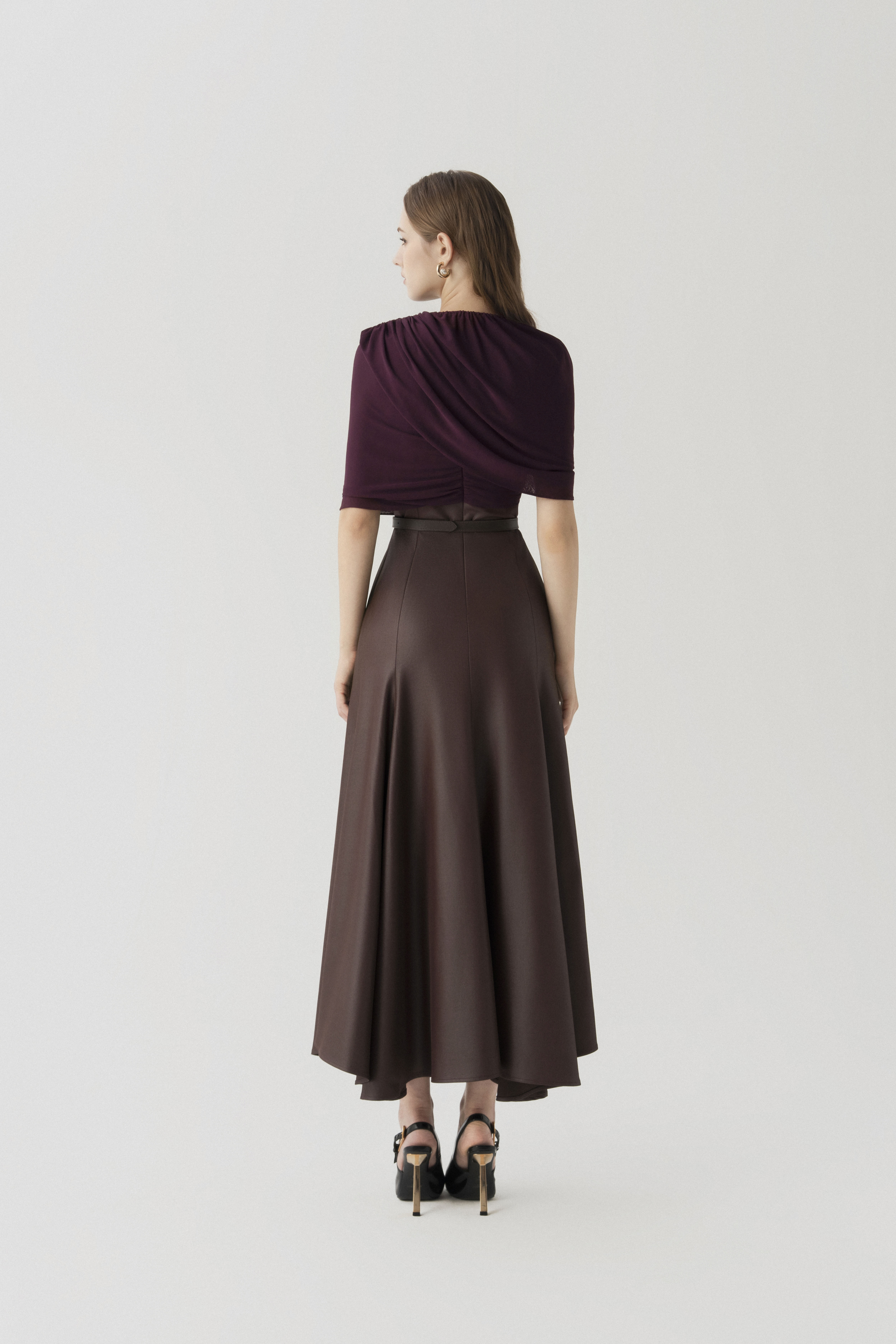 Bordeaux Flow Dress