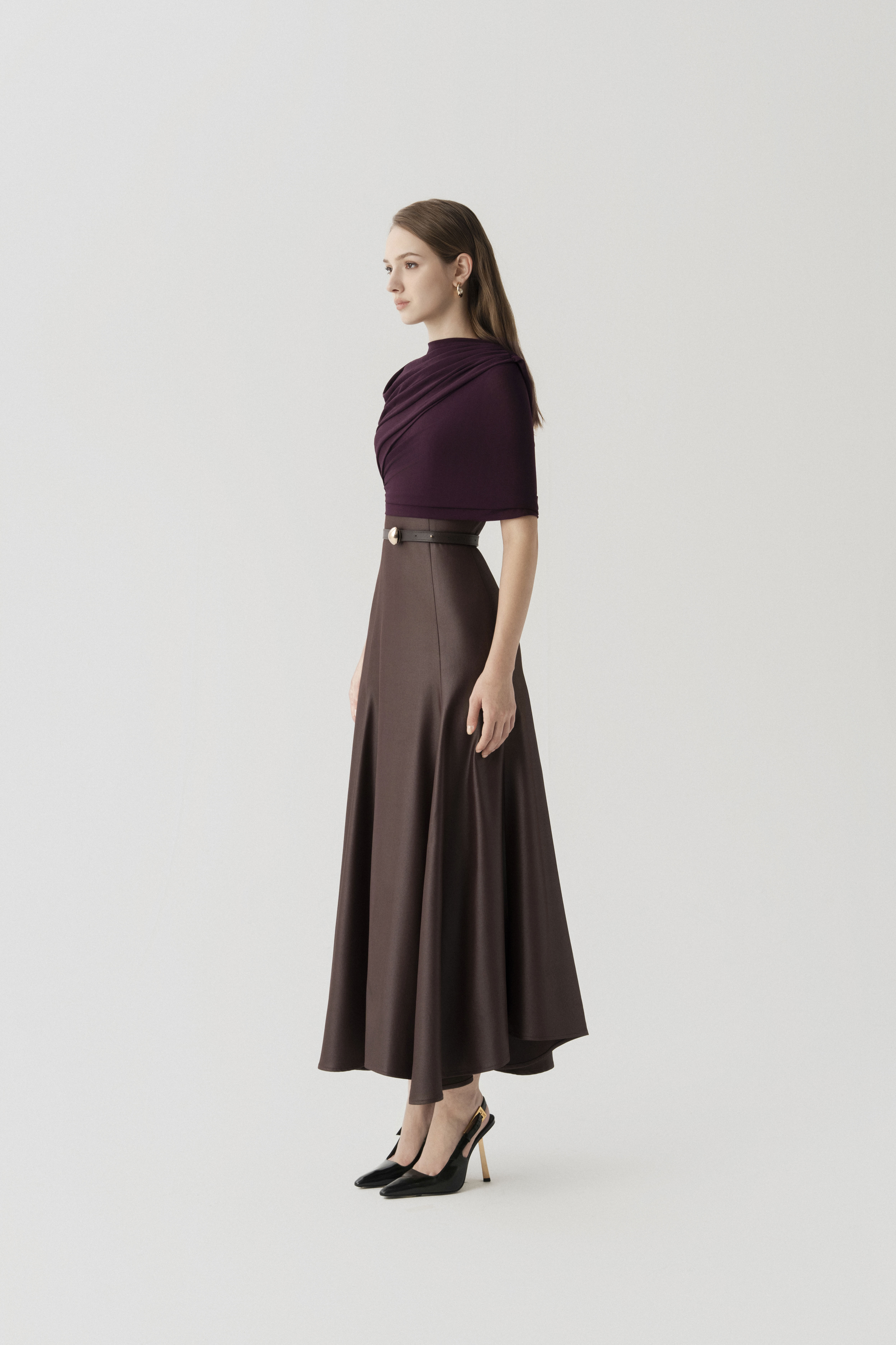 Bordeaux Flow Dress