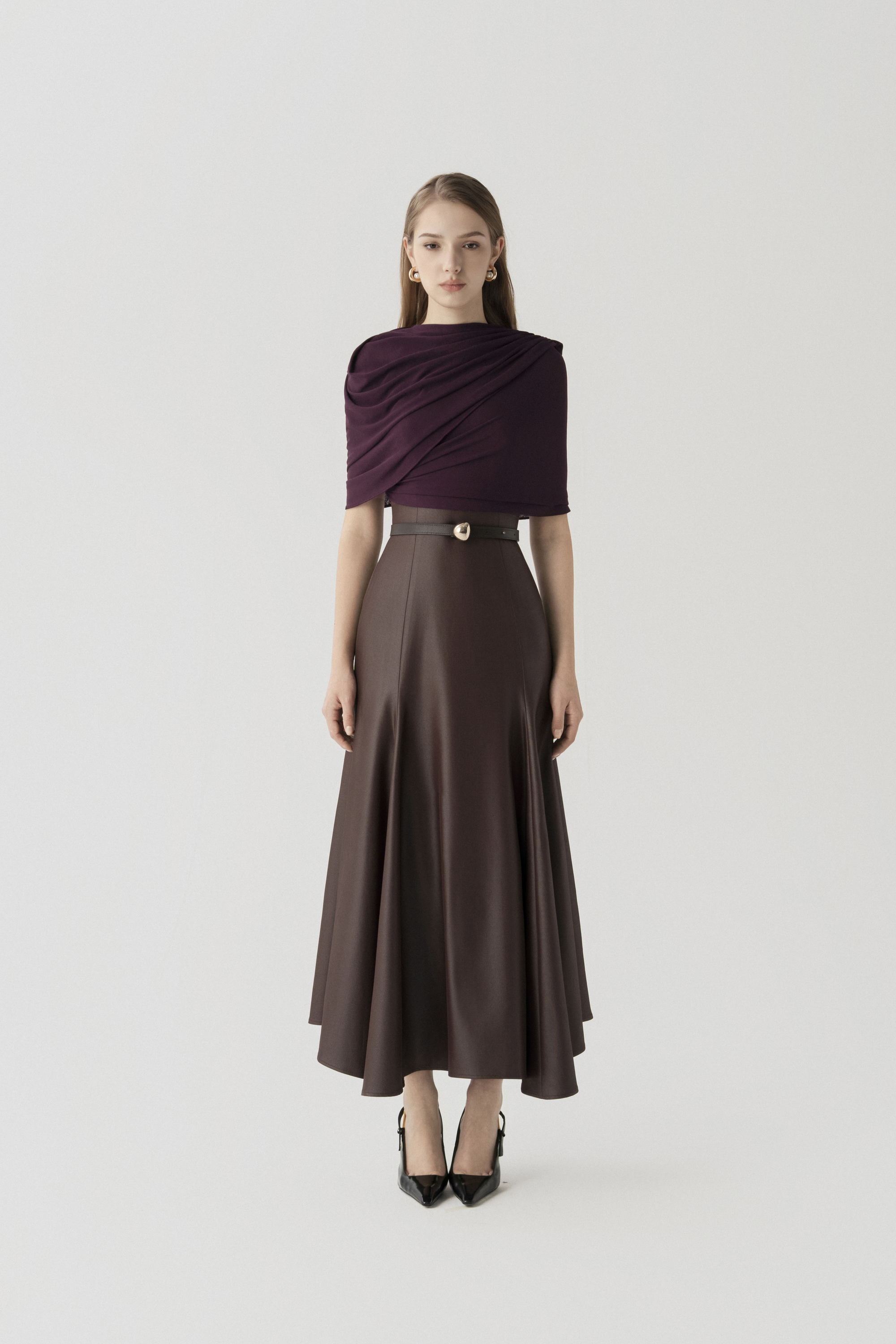 Bordeaux Flow Dress