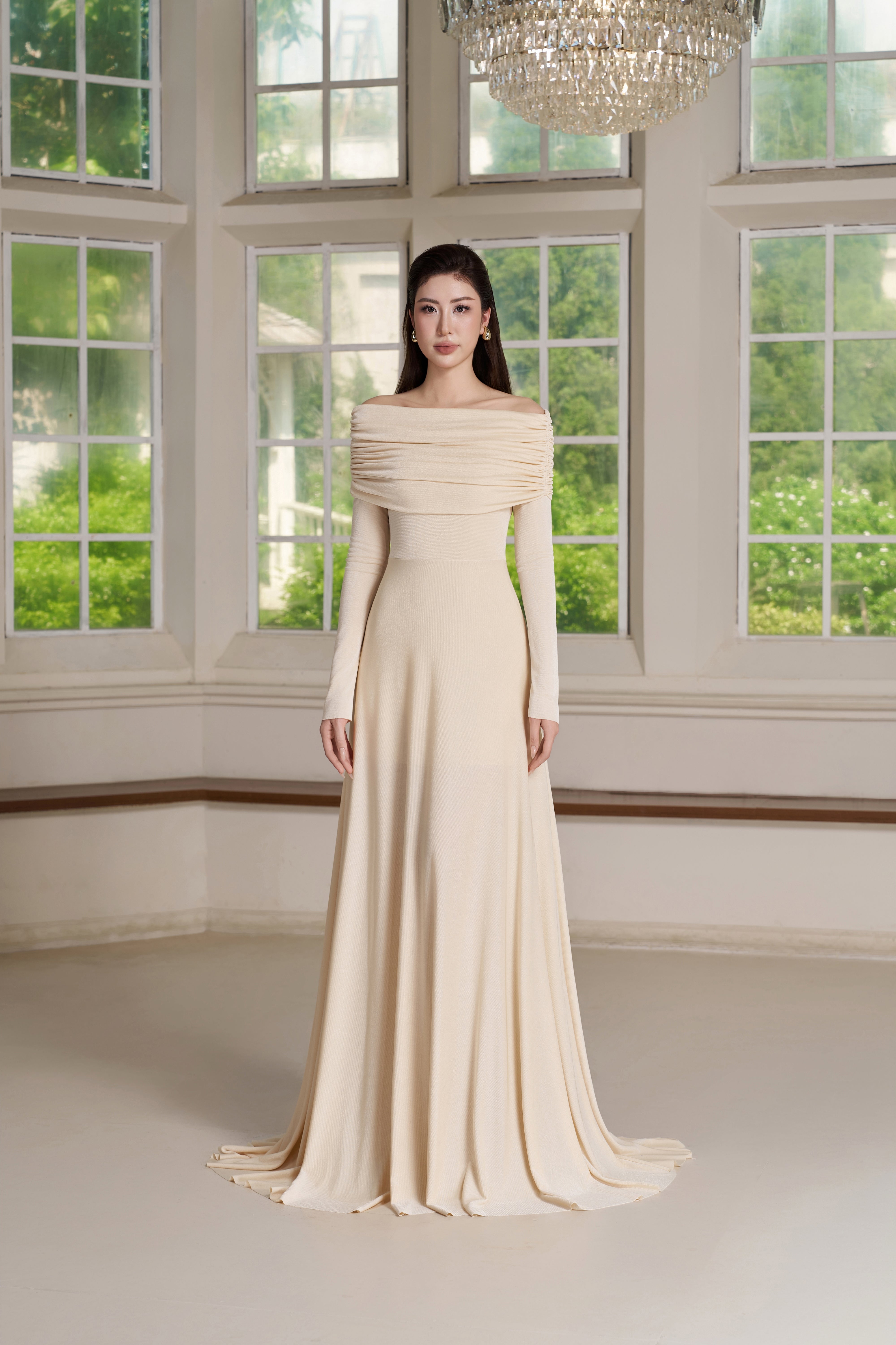 Rae Dress – Ivory Cream Maxi Dress