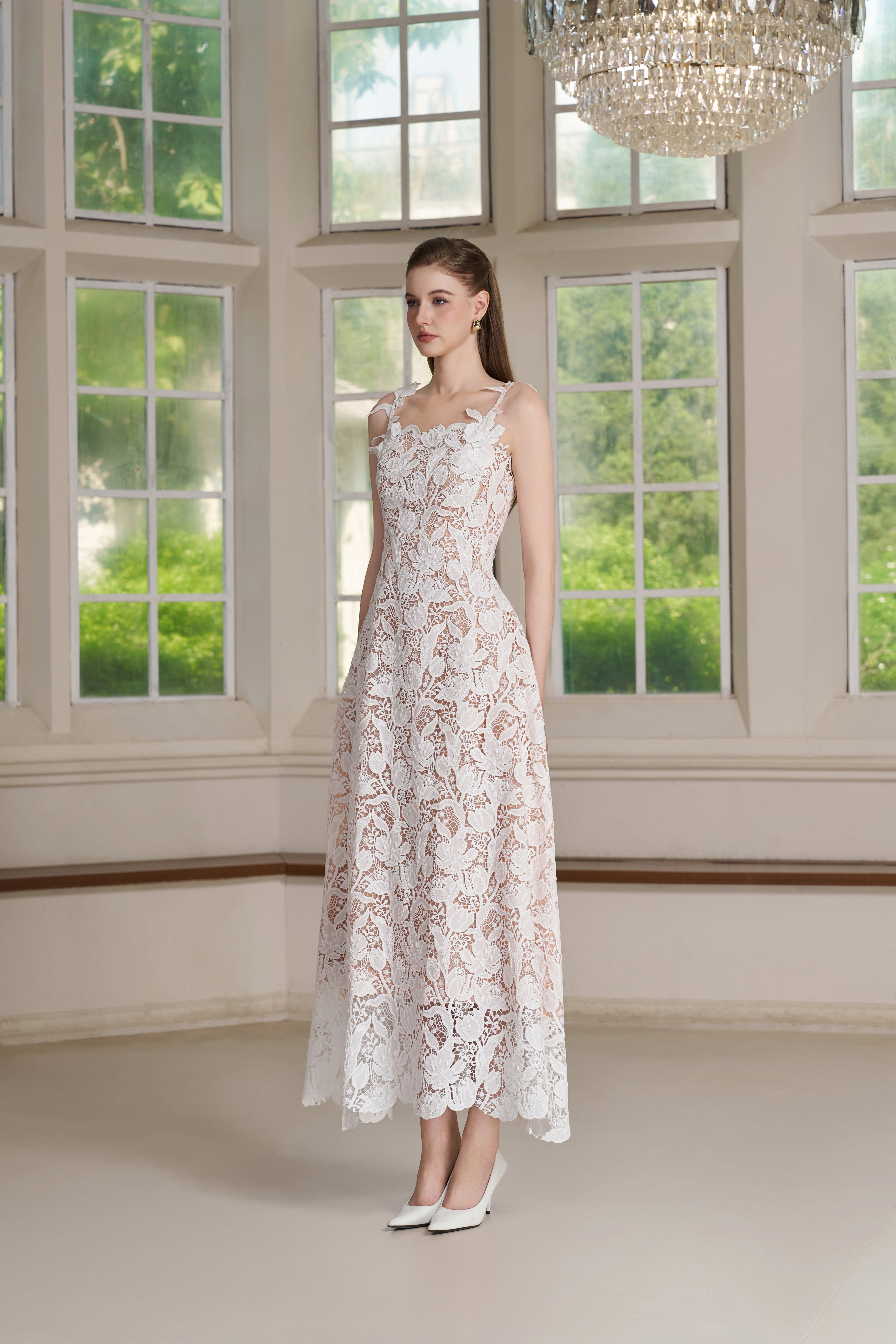 Zire Dress – Off White Maxi Dress