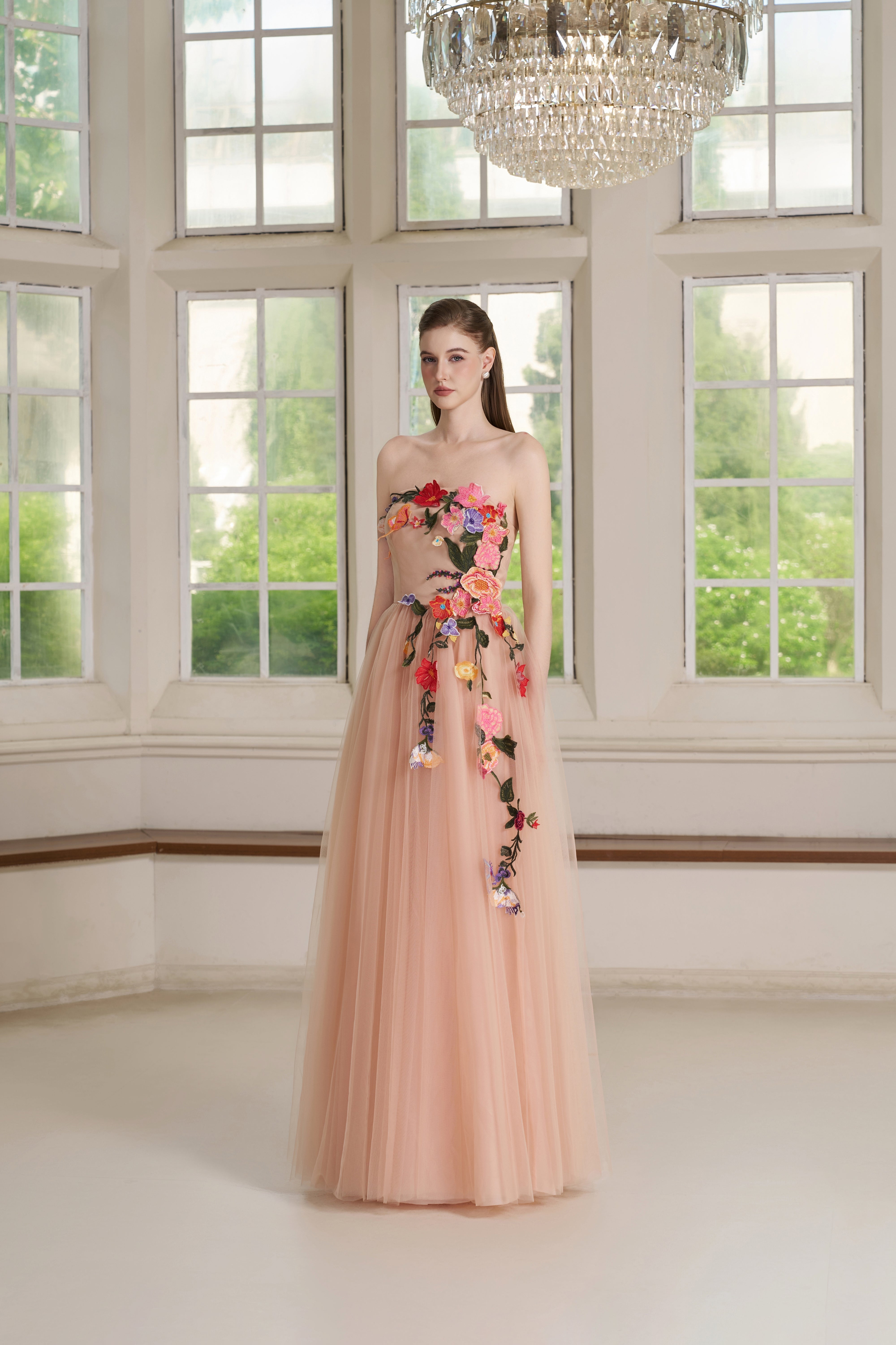 Maelle Dress – Peach Blush Maxi Dress