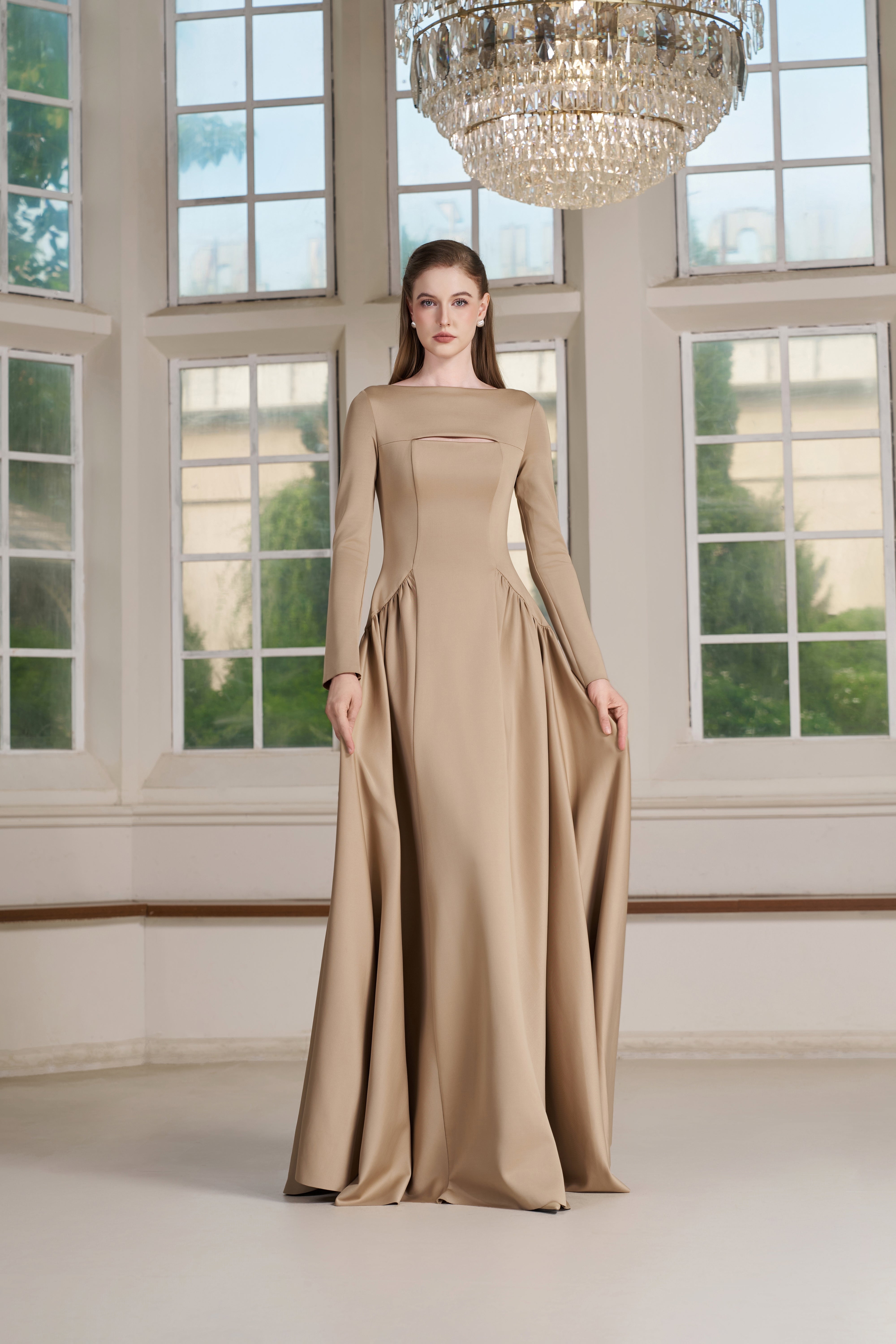 Neo Dress – Sand Maxi Dress