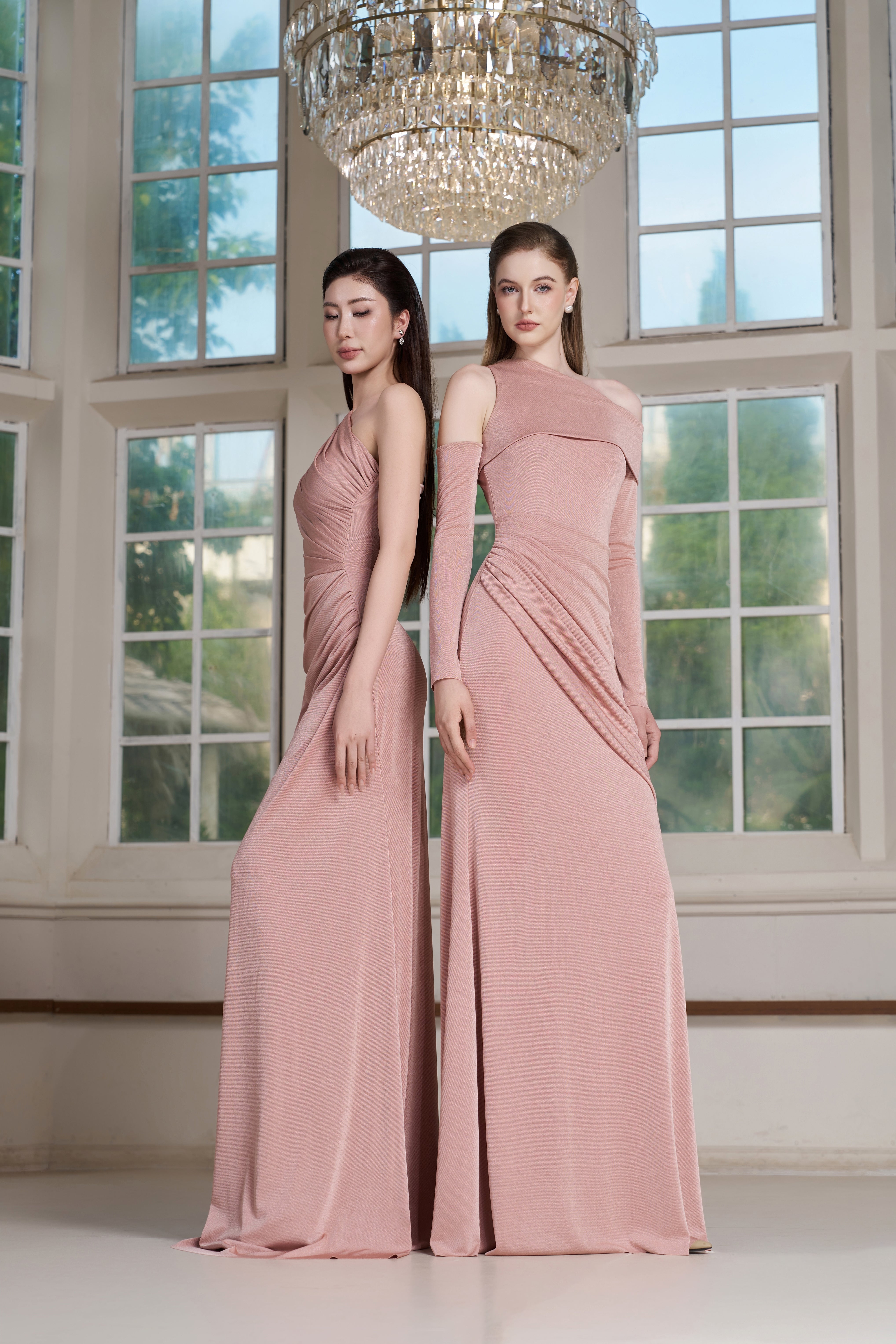 Eda Dress – Pink Tint Maxi Dress