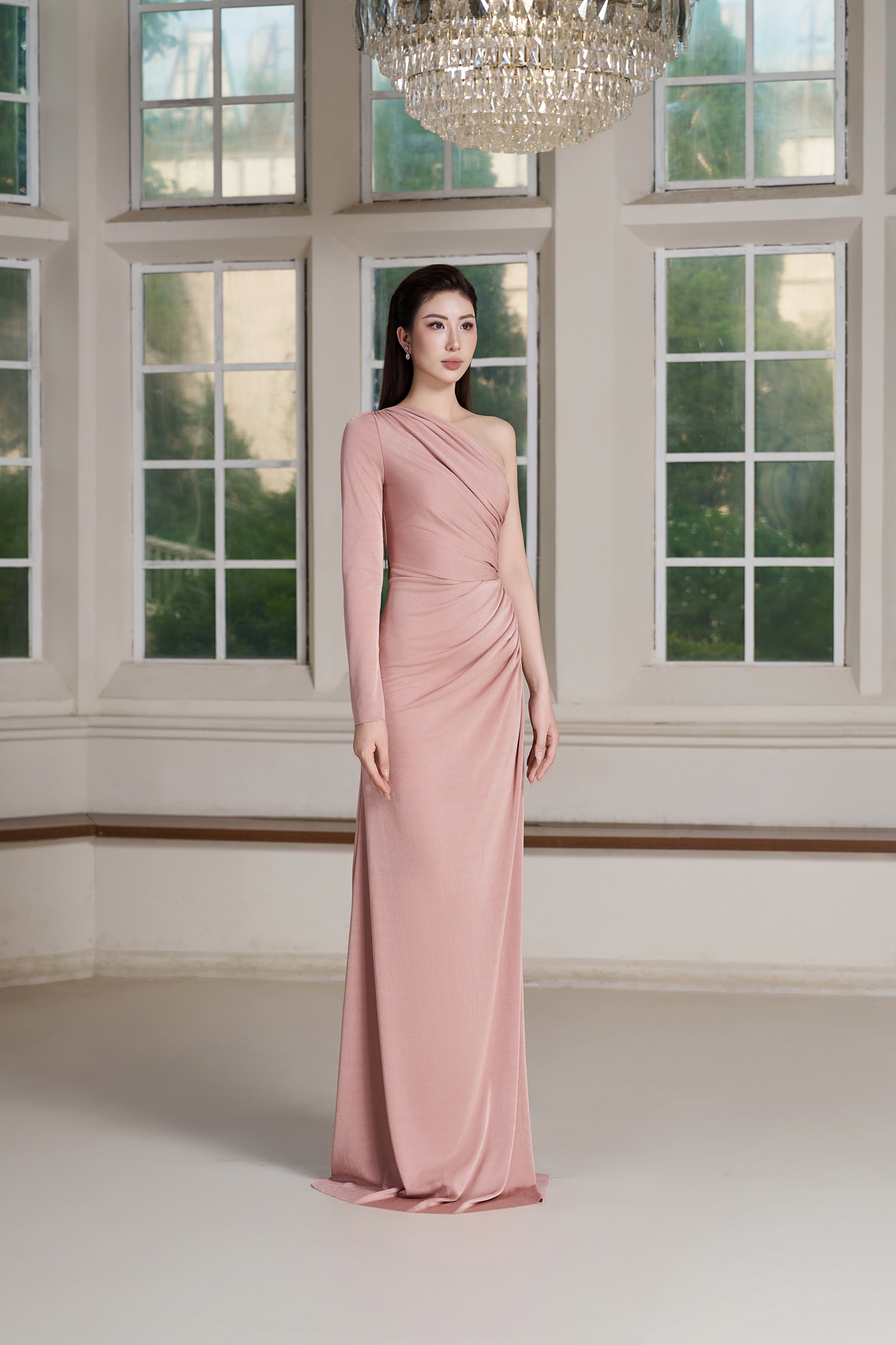 Ely Dress – Pink Tint Maxi Dress