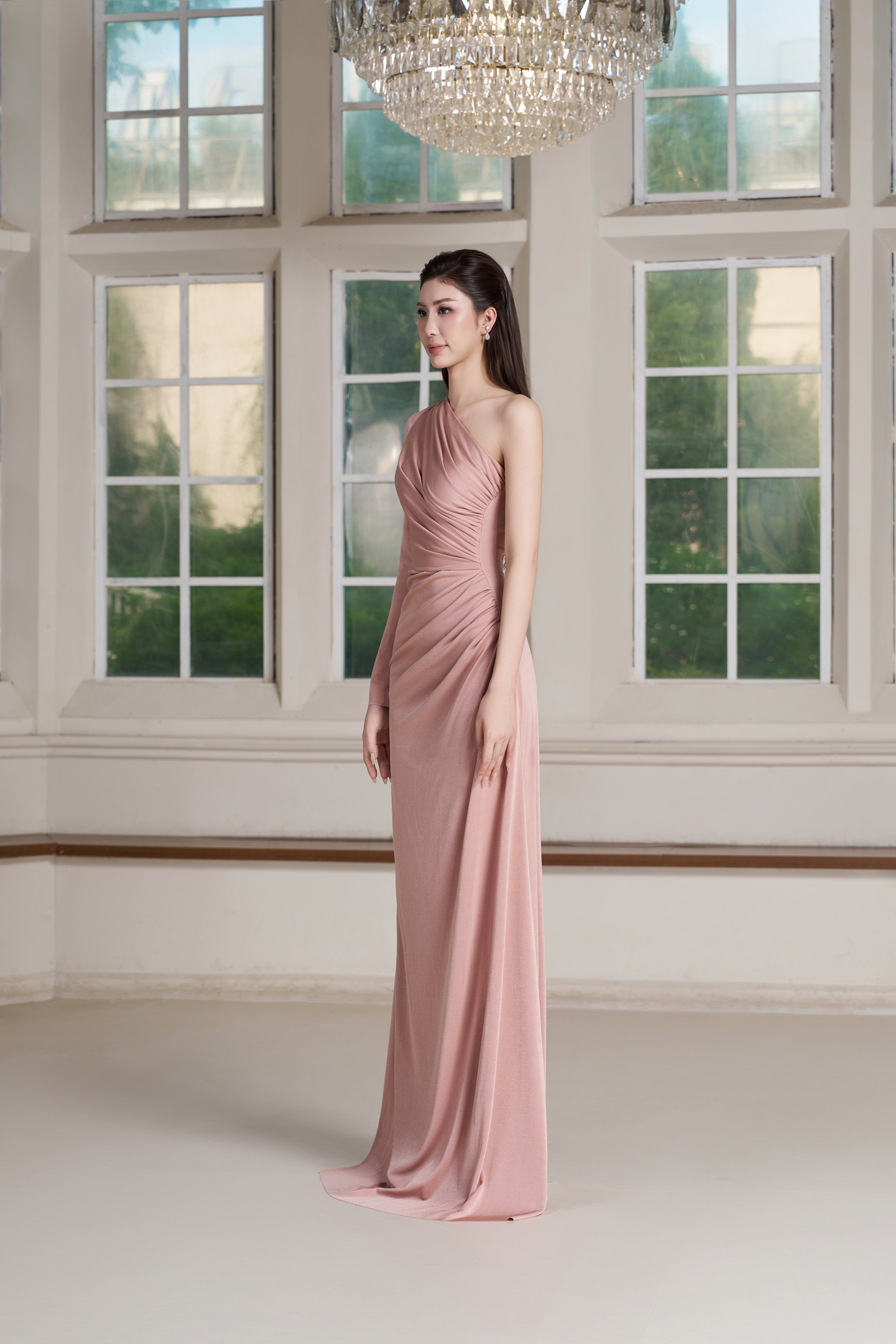 Ely Dress – Pink Tint Maxi Dress