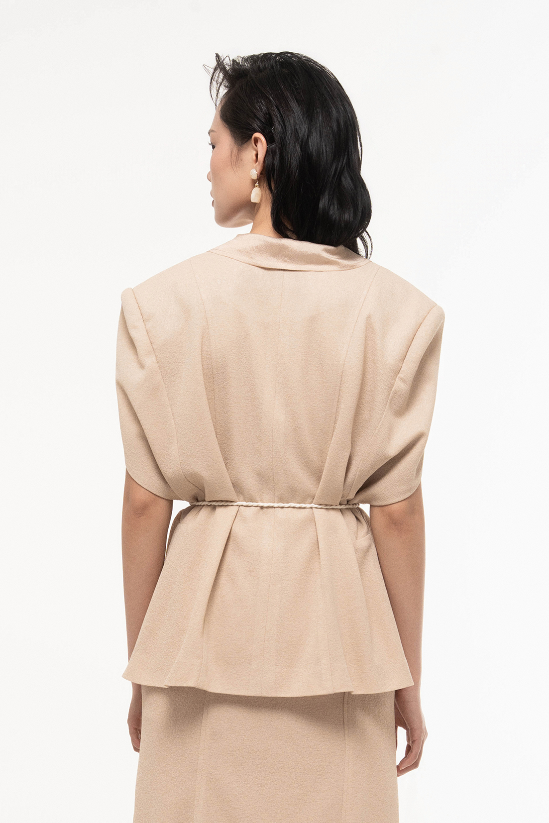 Cape Sleeve Blazer