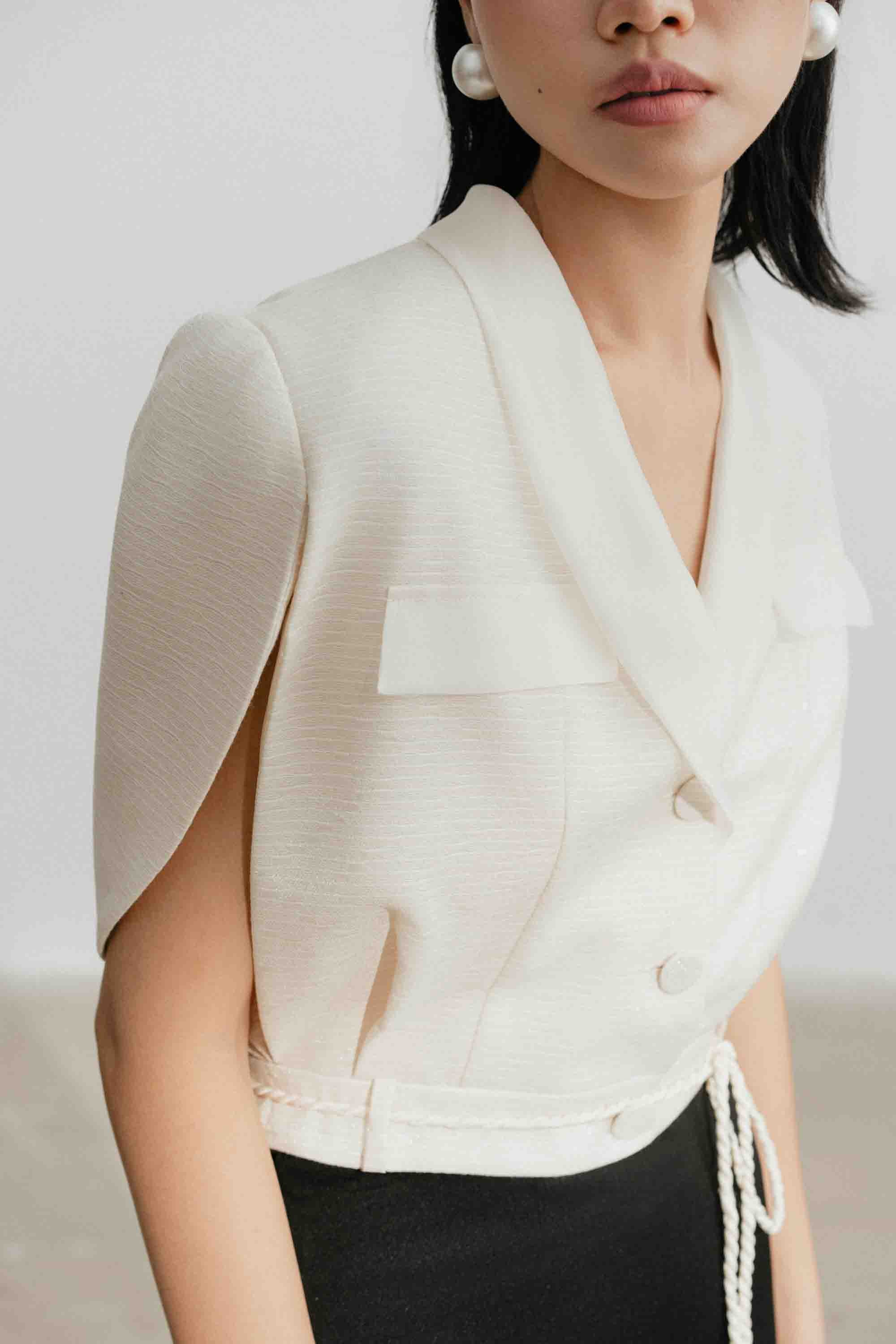 Cape Sleeve Set Design with Skirt
