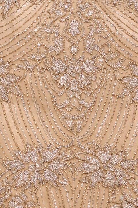 Lara 28863 - Beaded Cap Sleeve Gown