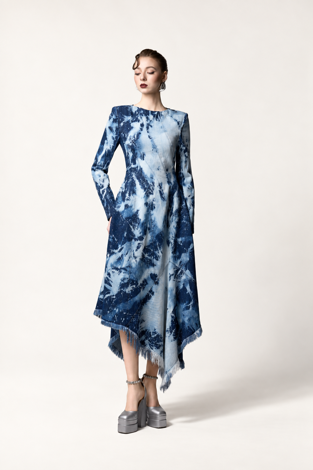 Fringe Denim Dress