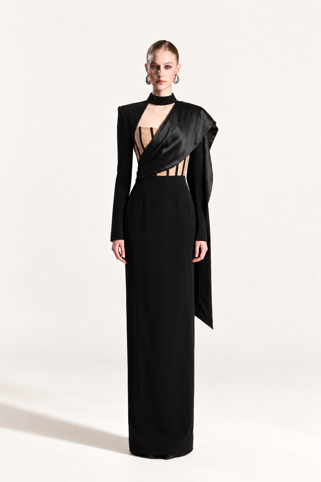 Corset Satin Drape