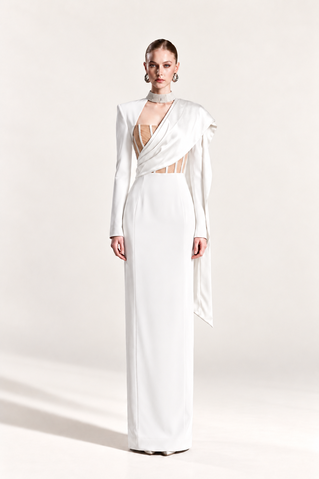 Corset Satin Drape