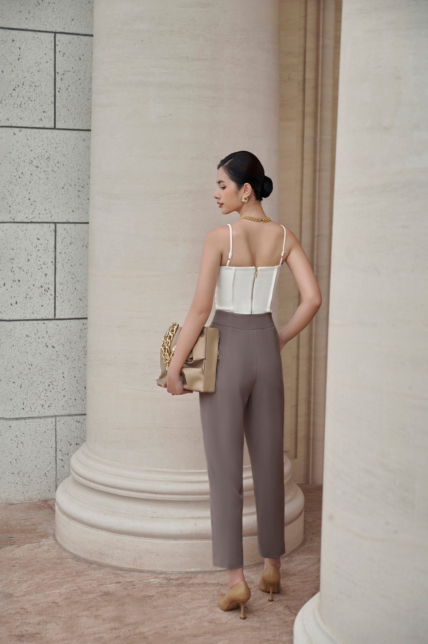 Lustre Spaghetti Strap