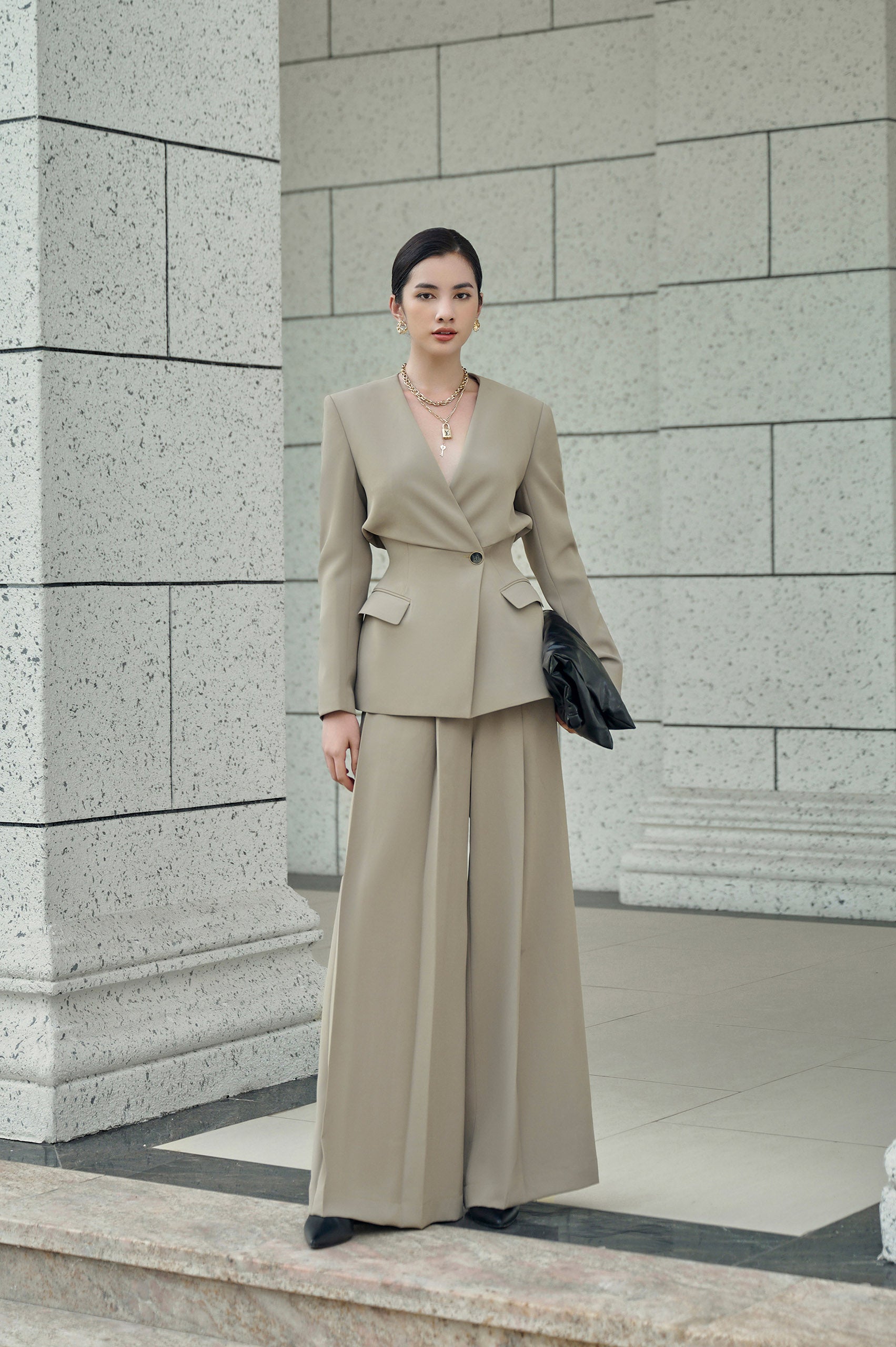 Aurora Corset Blazer Luna Wide Leg Pants