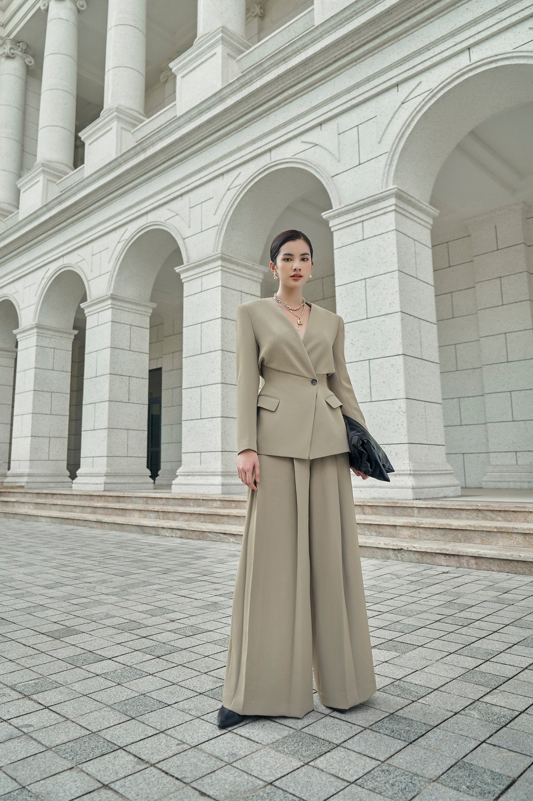 Aurora Corset Blazer Luna Wide Leg Pants