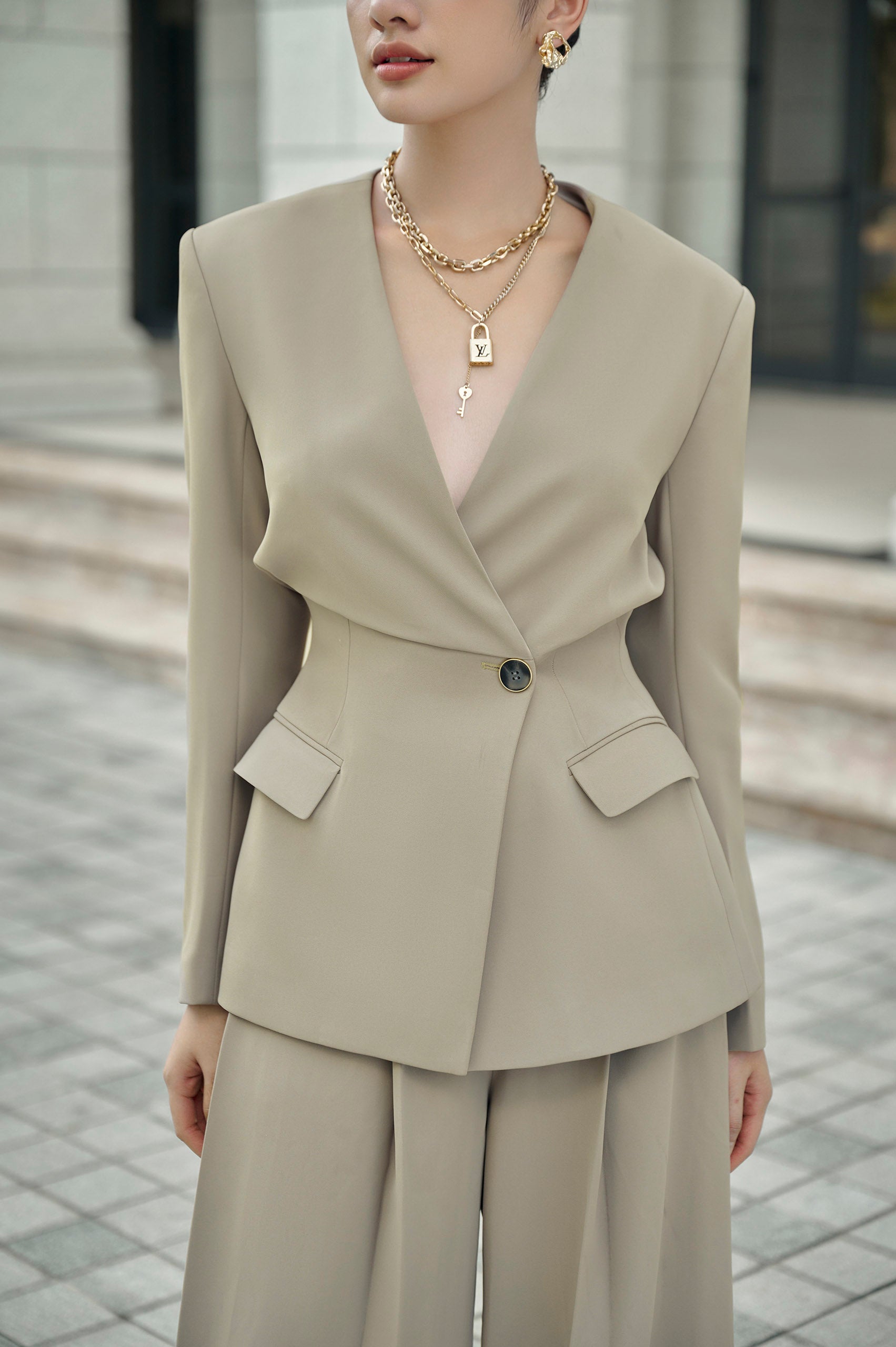 Aurora Corset Blazer Luna Wide Leg Pants