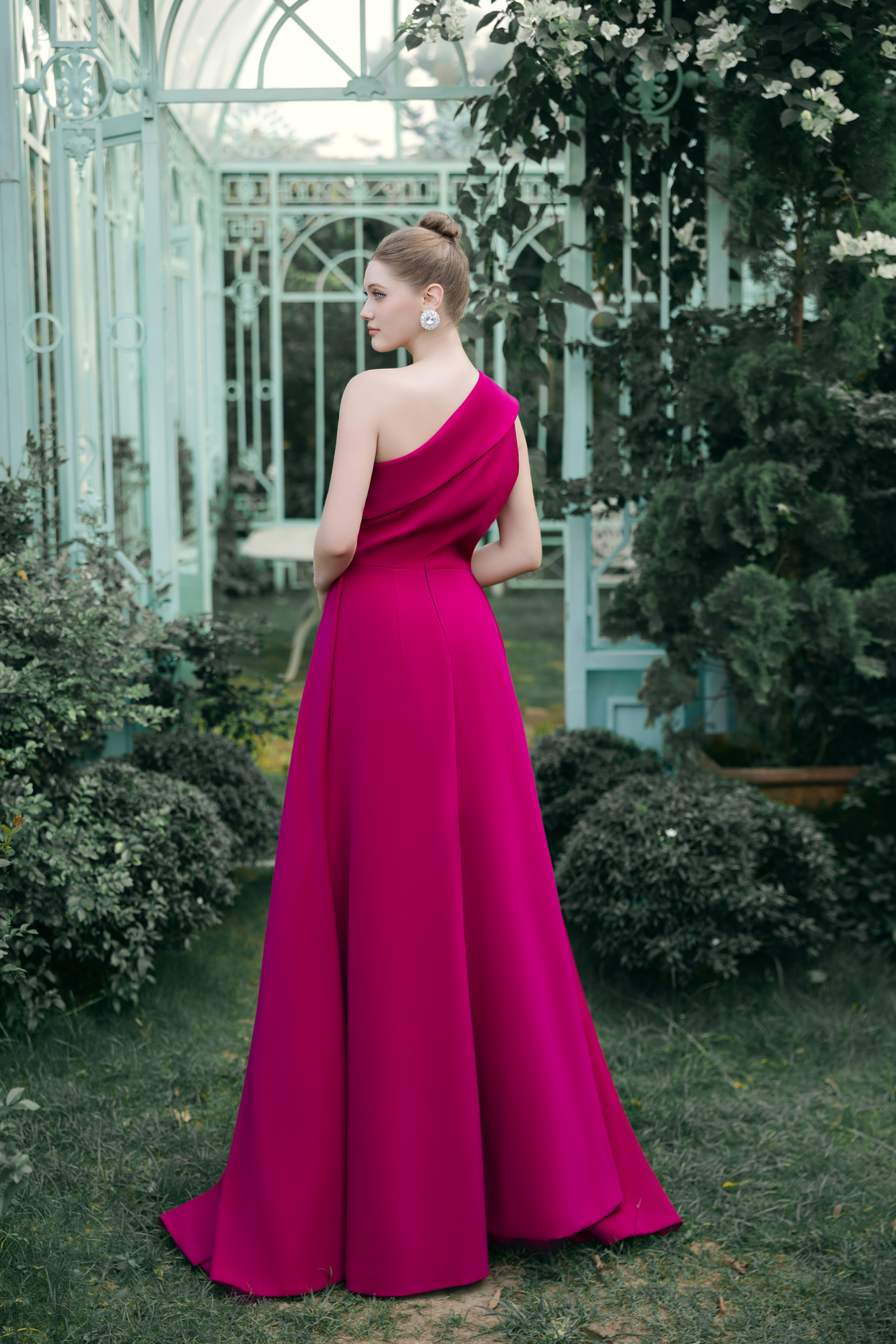 Fae Dress – Fuchsia Rose Maxi Dress