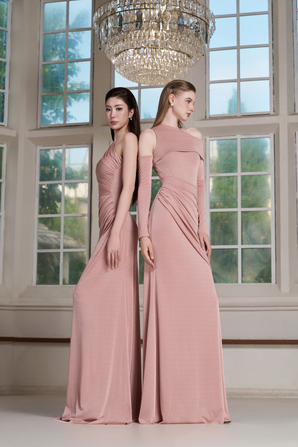 Eda Dress – Pink Tint Maxi Dress