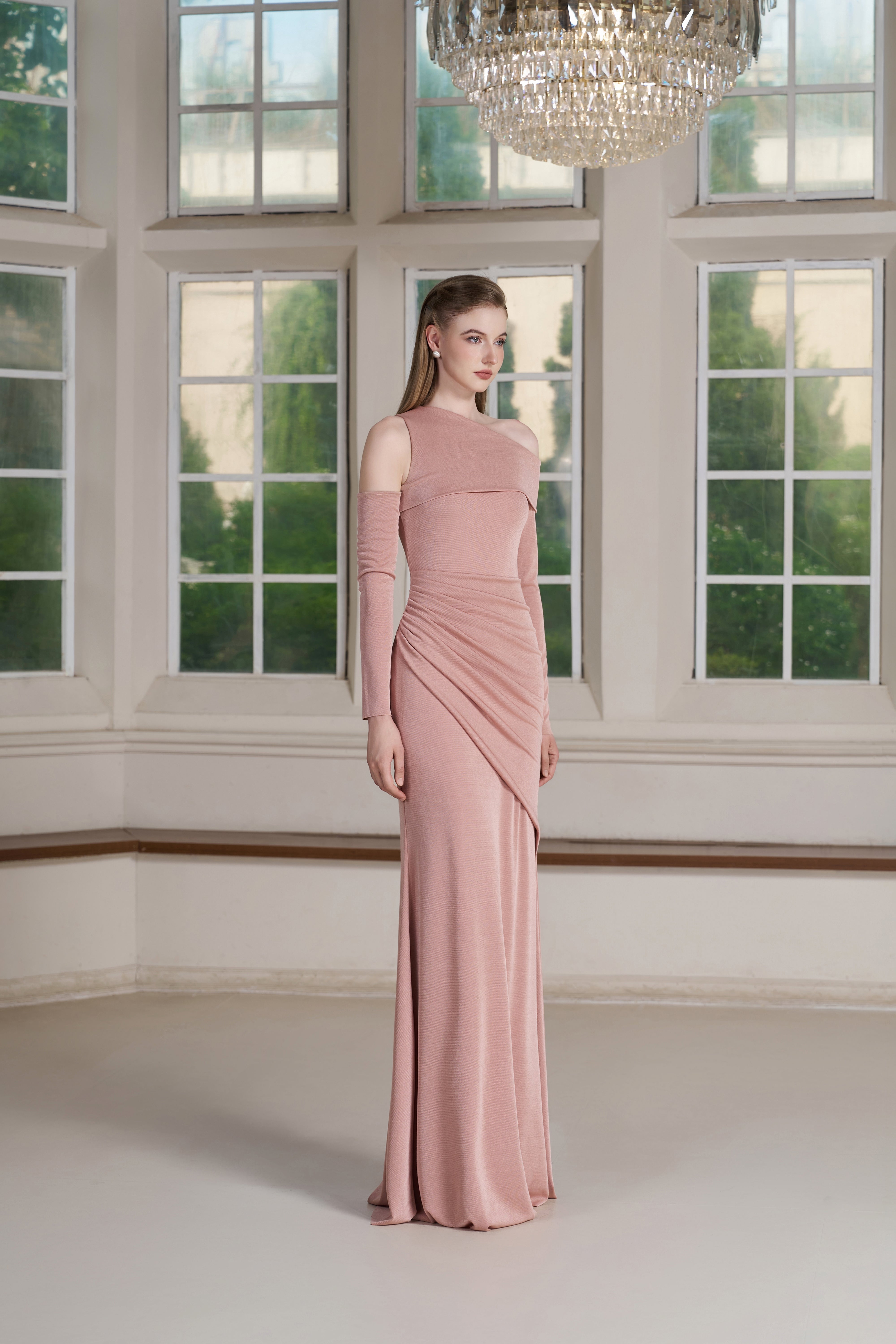 Eda Dress – Pink Tint Maxi Dress