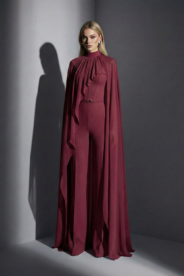 Eli The Label E0143 Draped Column Evening Gown