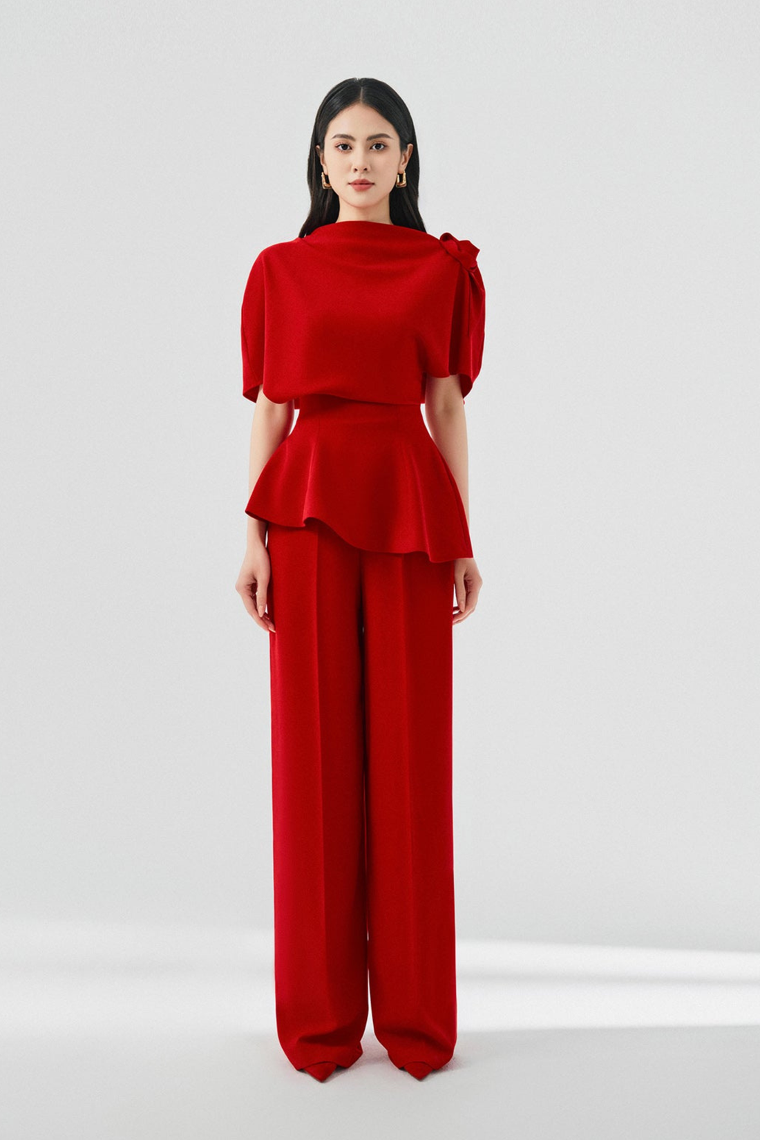 Ellie Peplum Set Design with Trousers