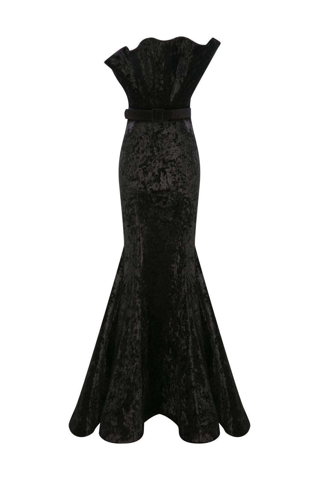 Emerald Strapless Evening Gown N0631
