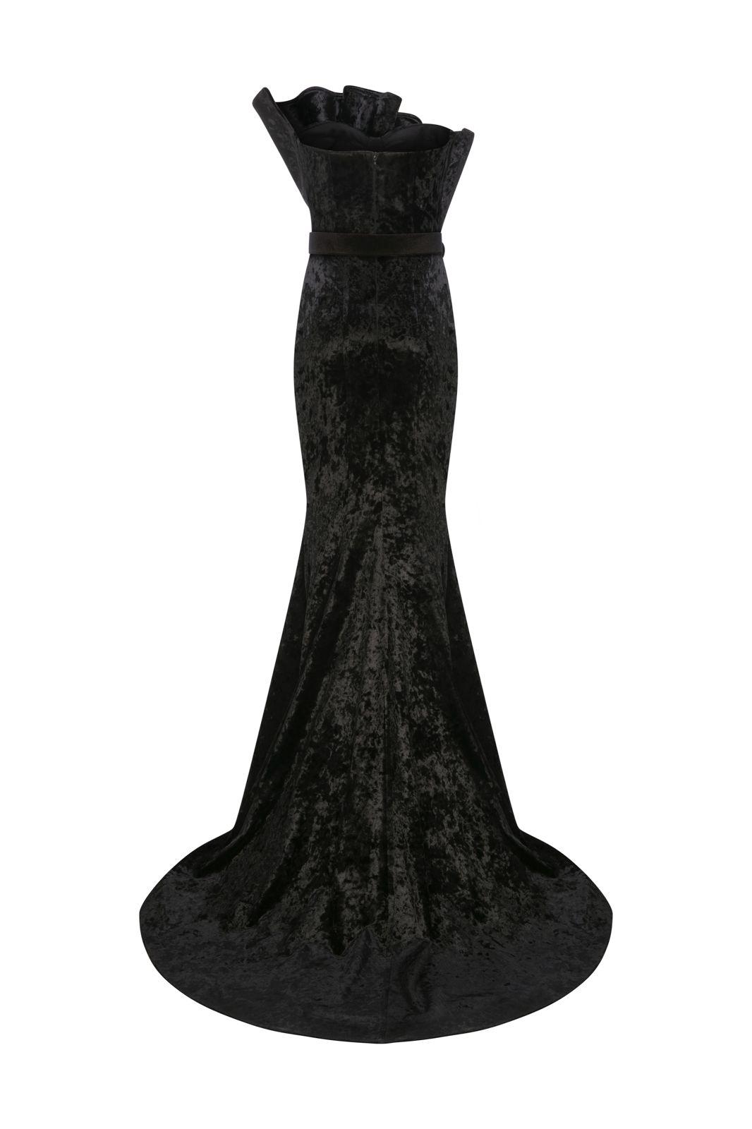 Emerald Strapless Evening Gown N0631