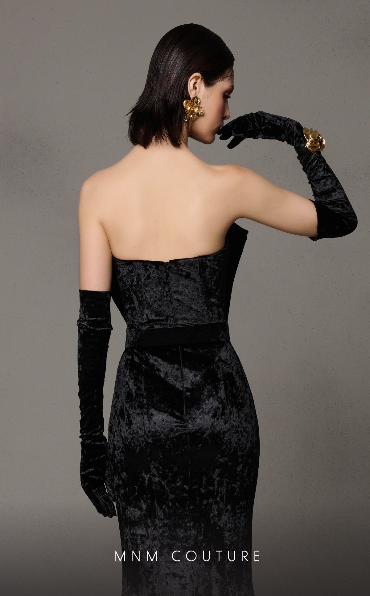 Emerald Strapless Evening Gown N0631