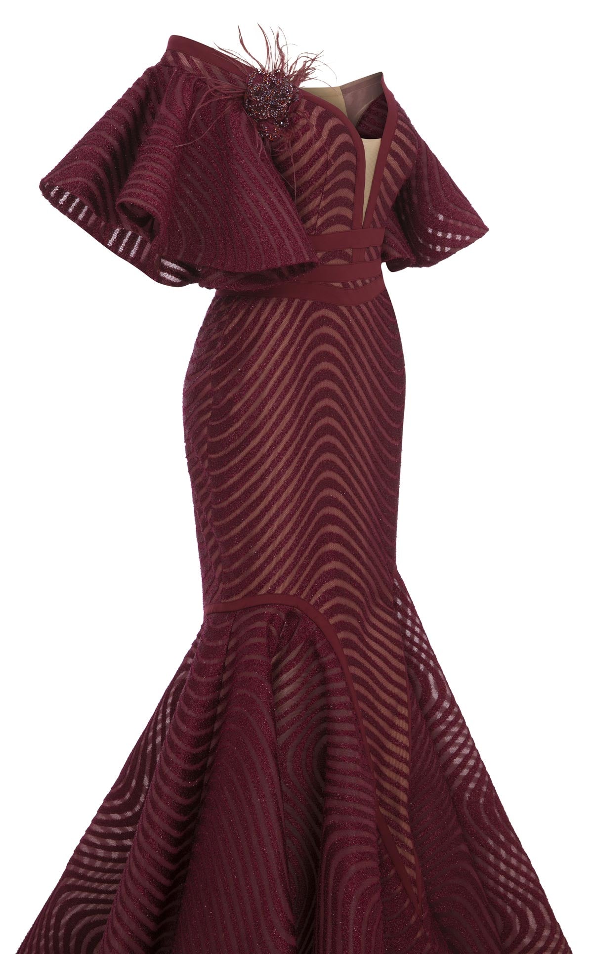 Fouad Sarkis F02925 Couture Evening Gown
