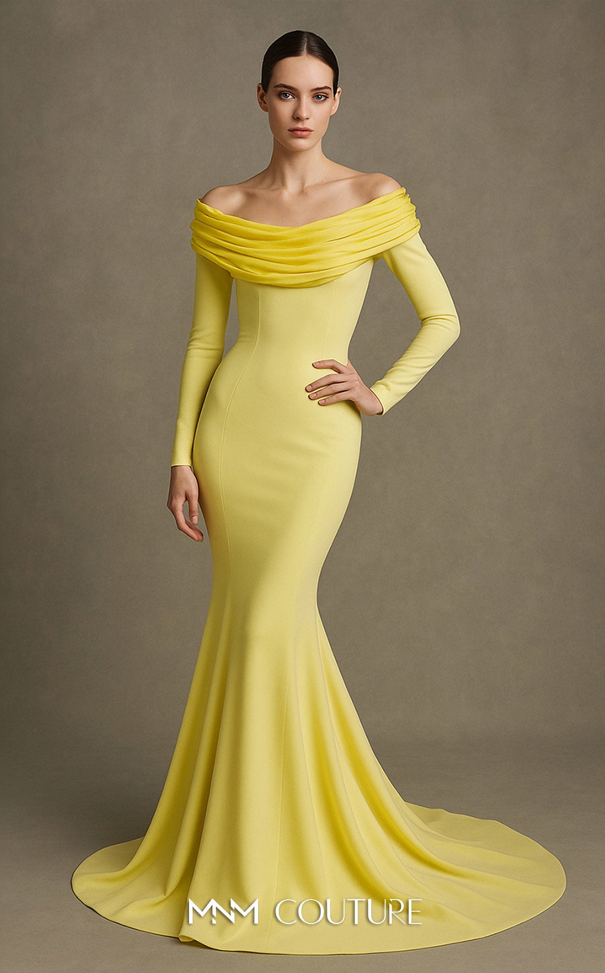 Mesmerizing Mermaid Elegance in Fuchsia and Olive Where to buy F02928