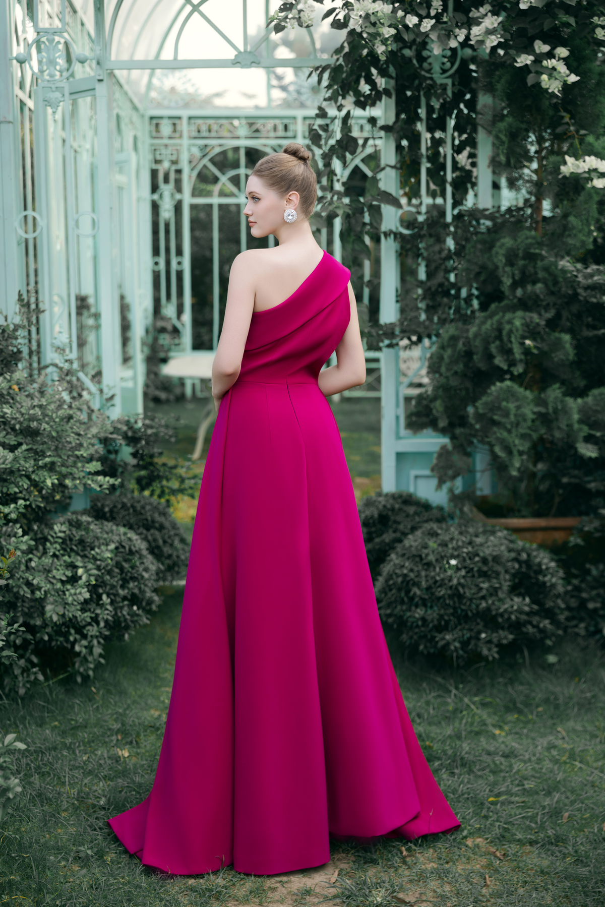 Fae Dress – Fuchsia Rose Maxi Dress
