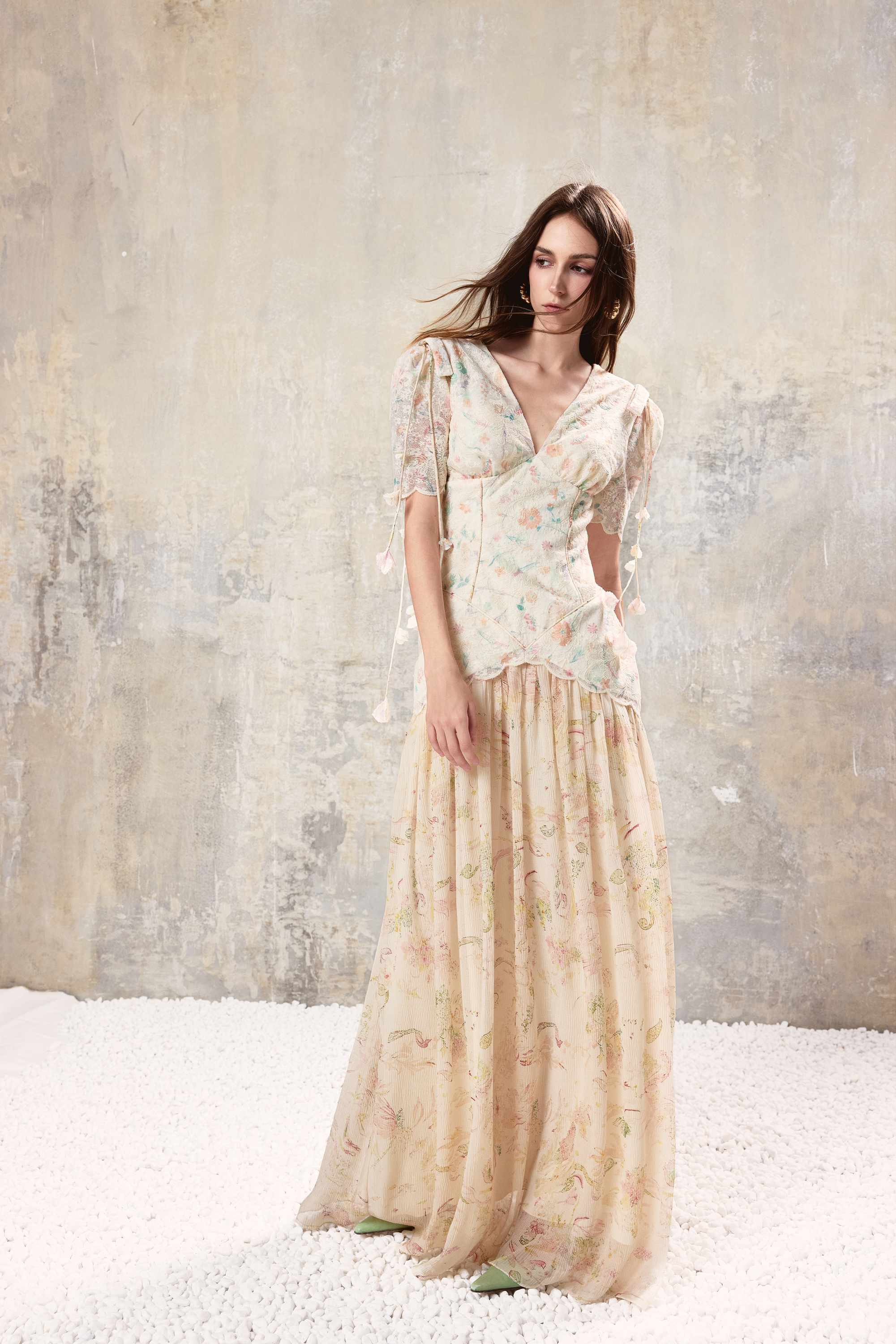 Floral Corset Maxi Dress
