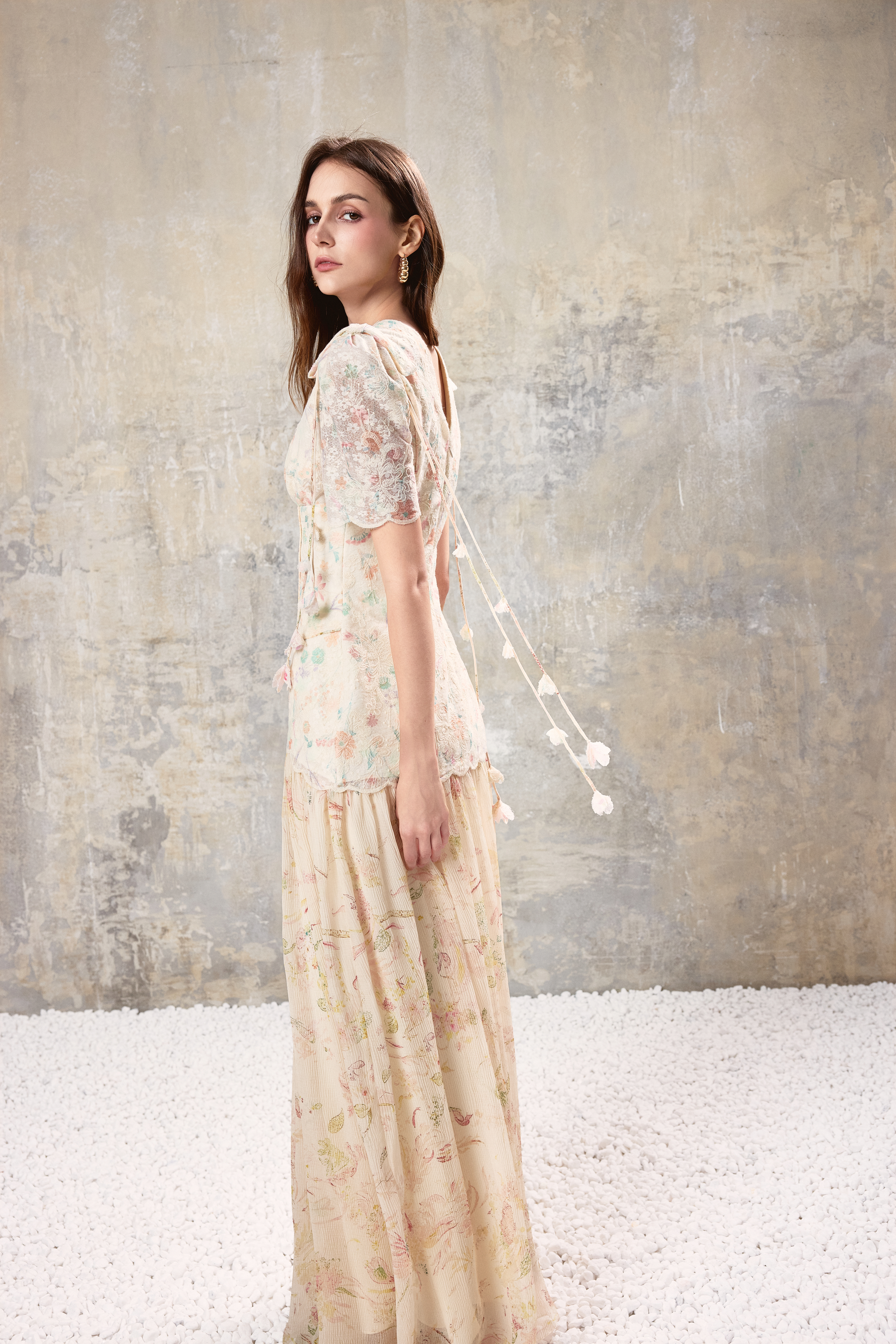 Floral Corset Maxi Dress
