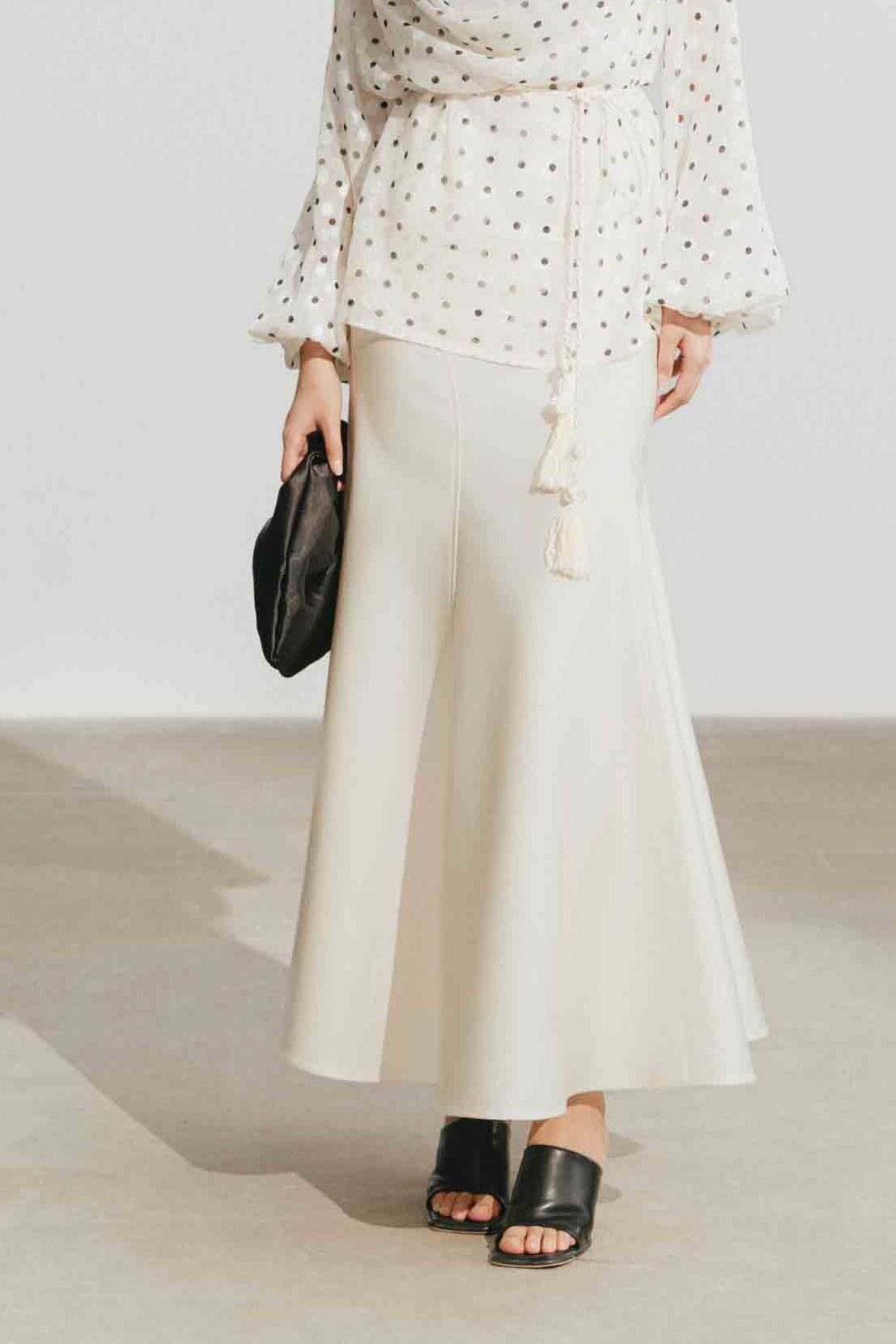 Floral Jacquard Mermaid Skirt