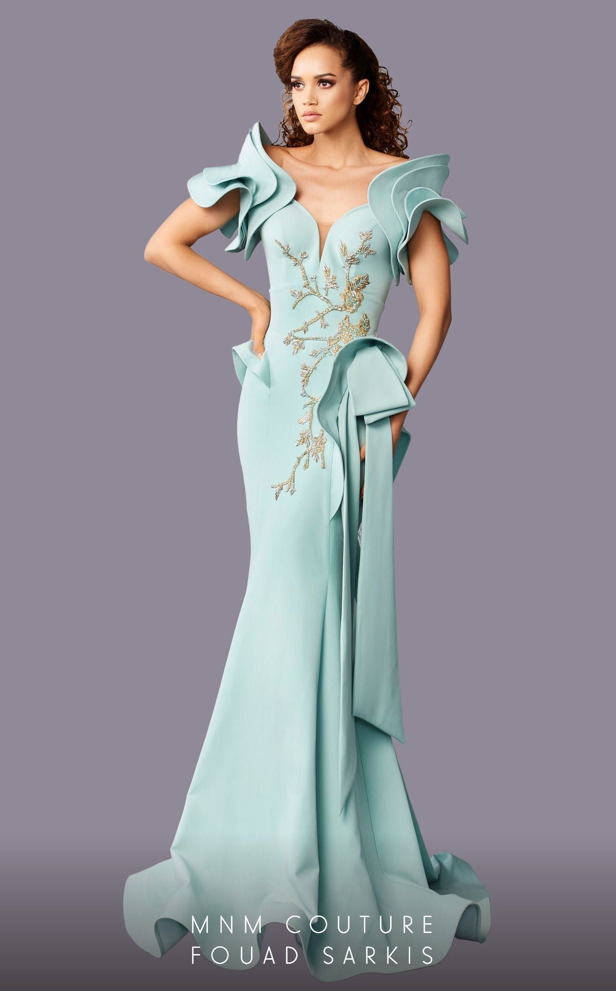 Fouad Sarkis 2670 Couture Evening Gown