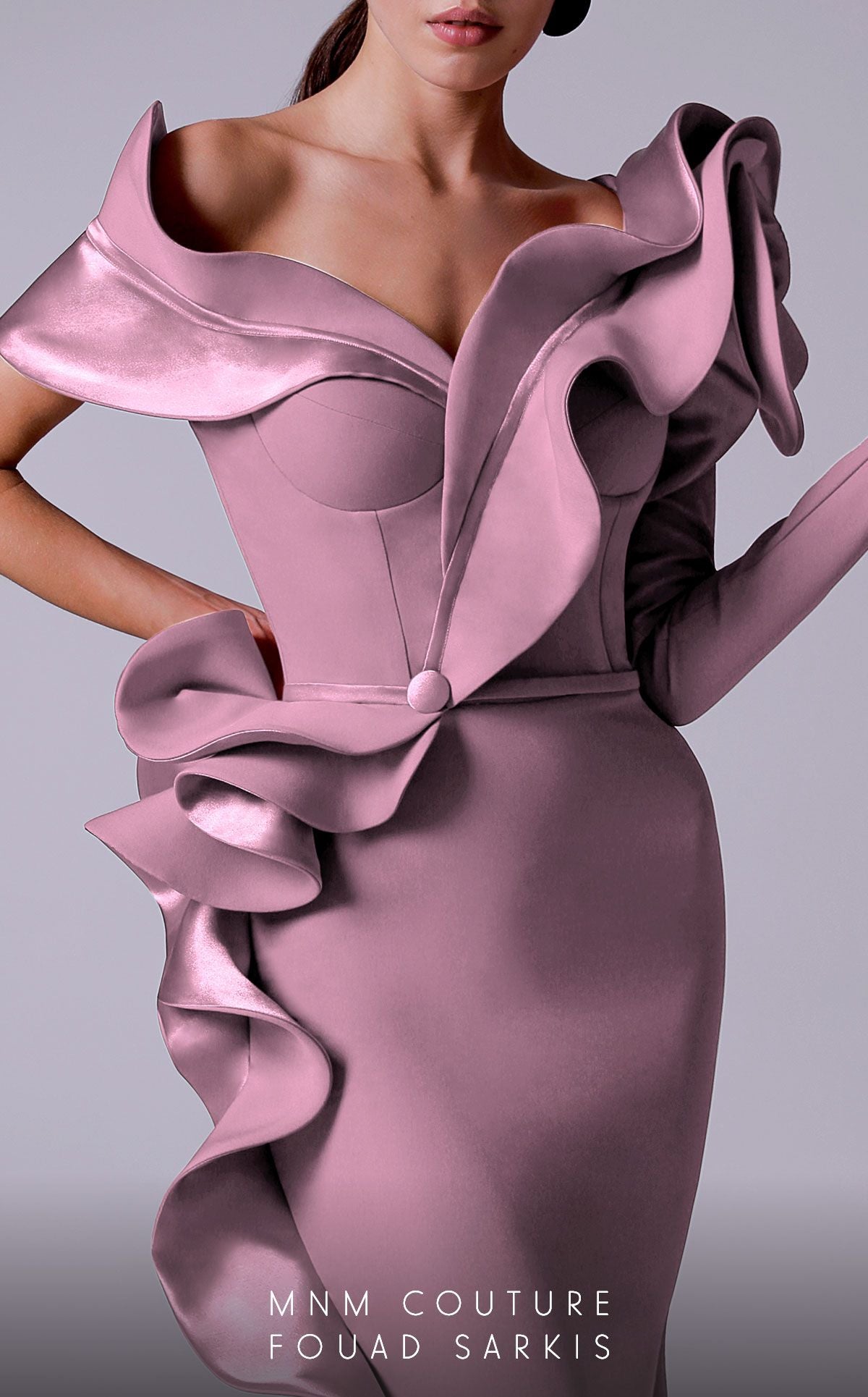 Fouad Sarkis 2714 Couture Evening Gown