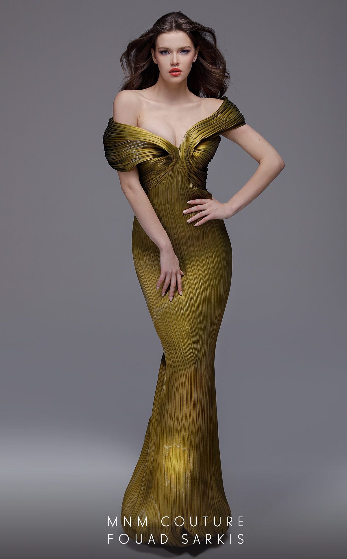 Fouad Sarkis 2729 Couture Evening Gown