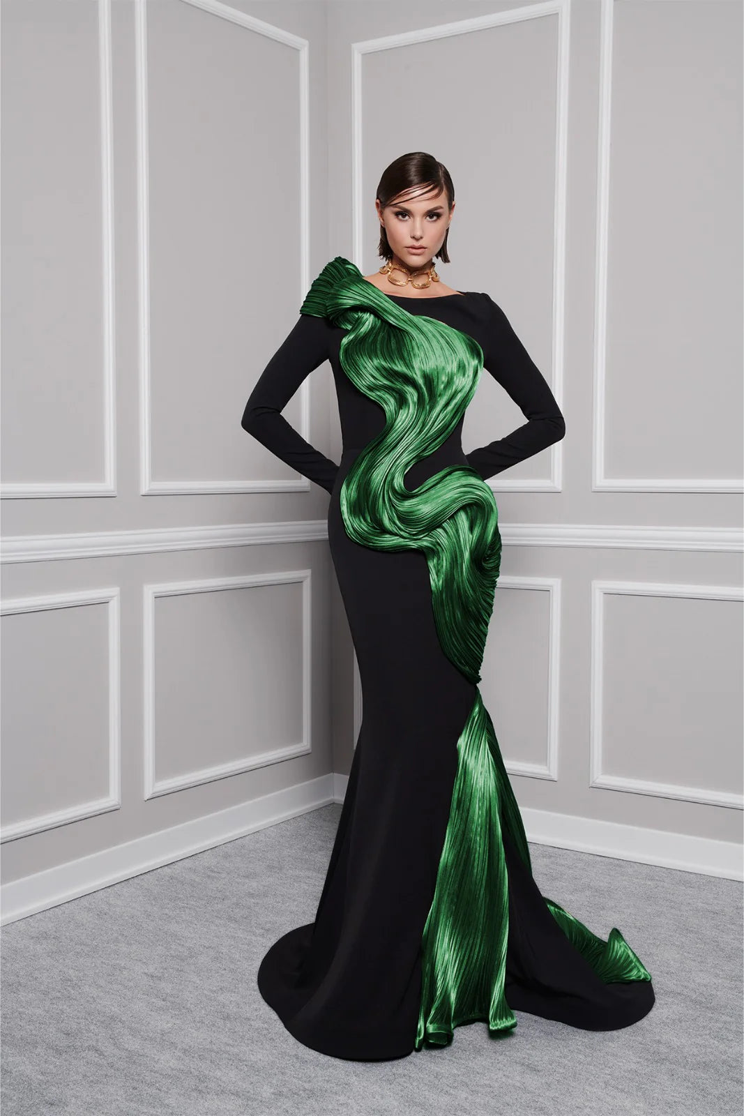 Fouad Sarkis 2730A Couture Evening Gown