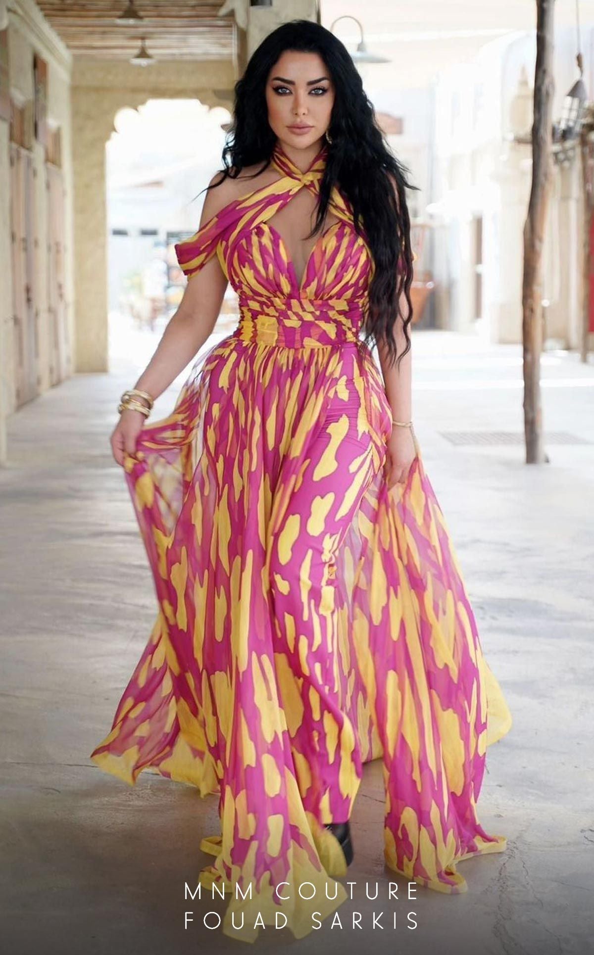 Fouad Sarkis 2734 Couture Evening Gown