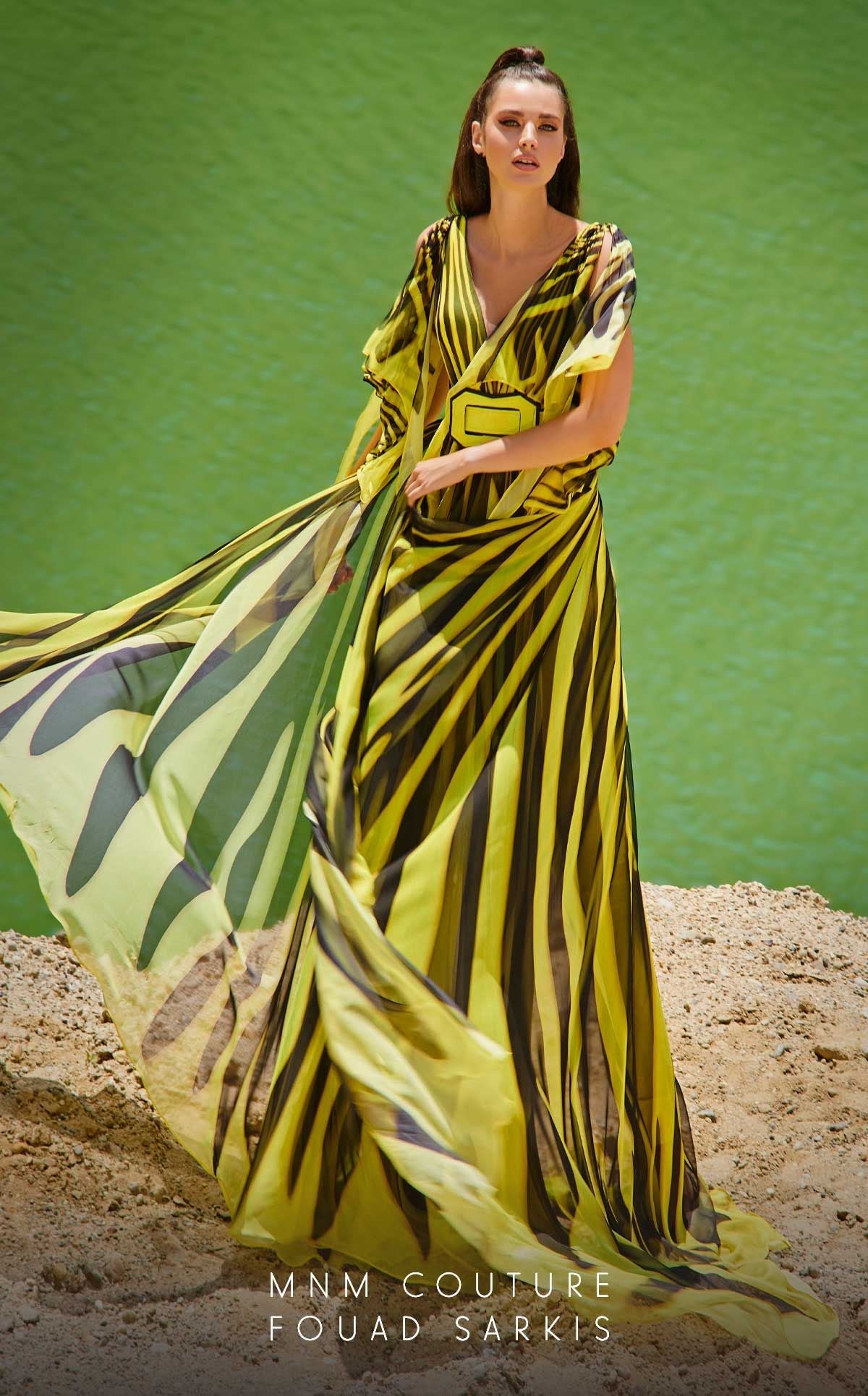 Fouad Sarkis 2748 Couture Evening Gown