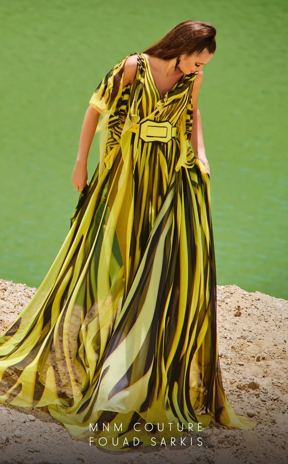 Fouad Sarkis 2748 Couture Evening Gown